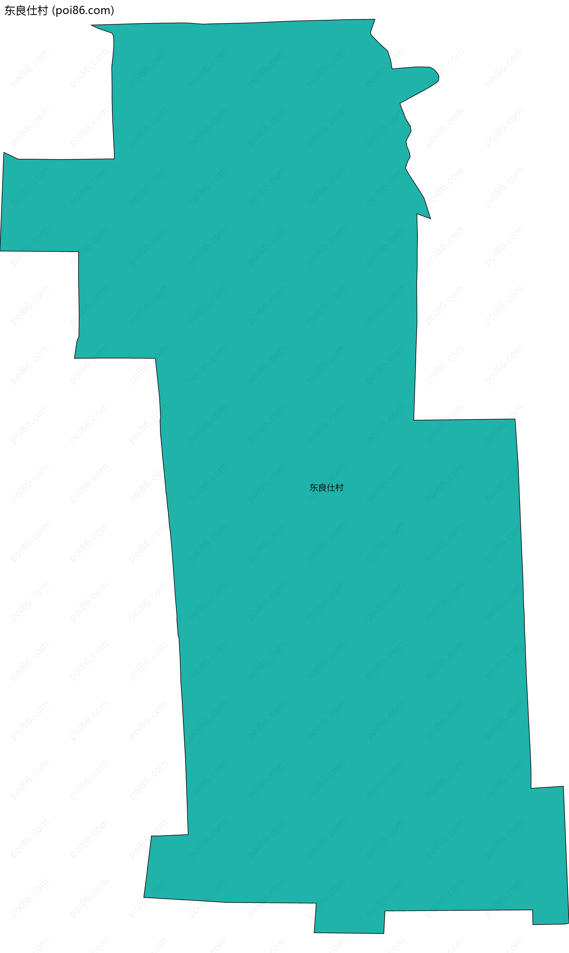 东良仕村边界地图