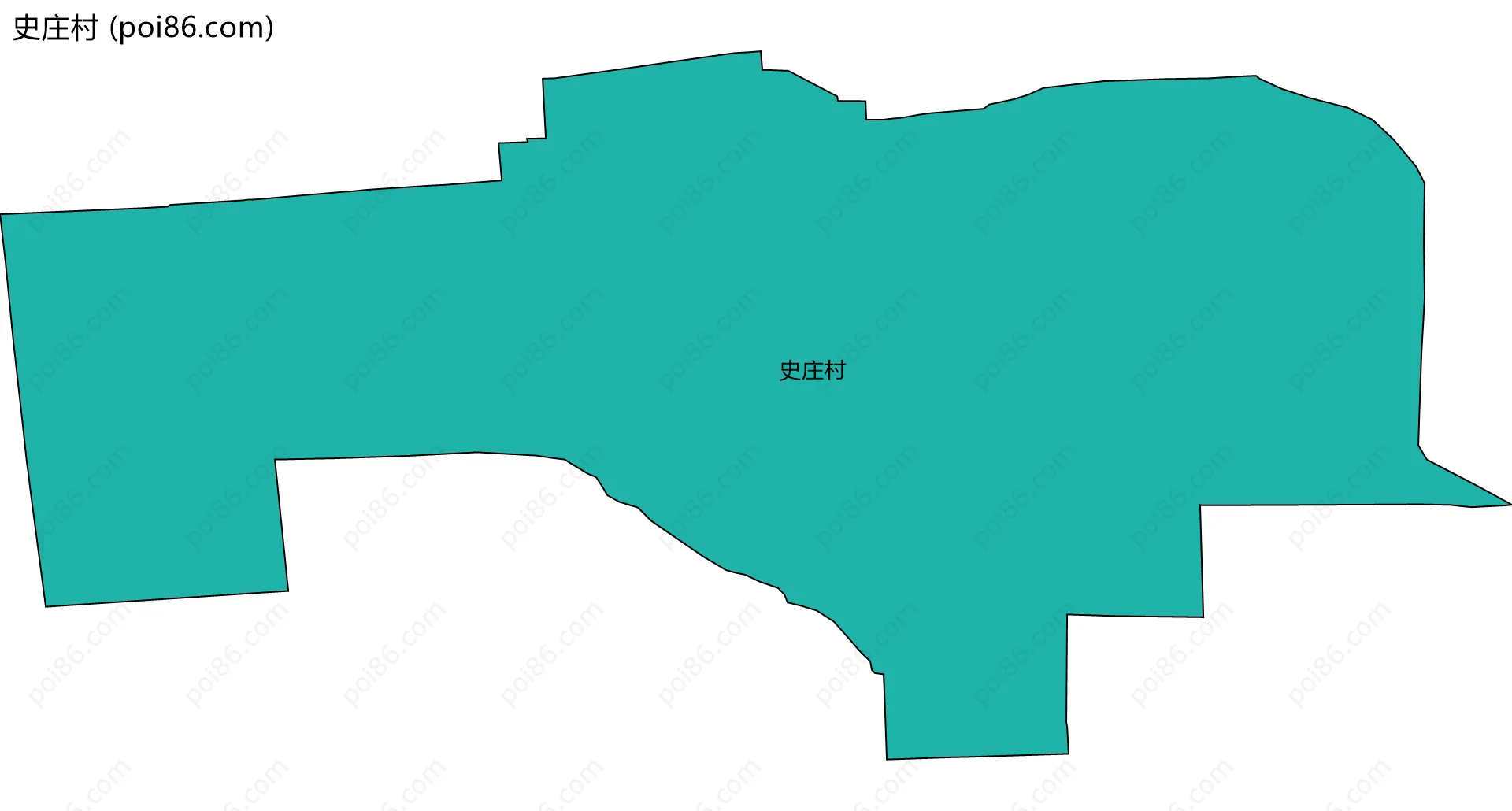 史庄村边界地图