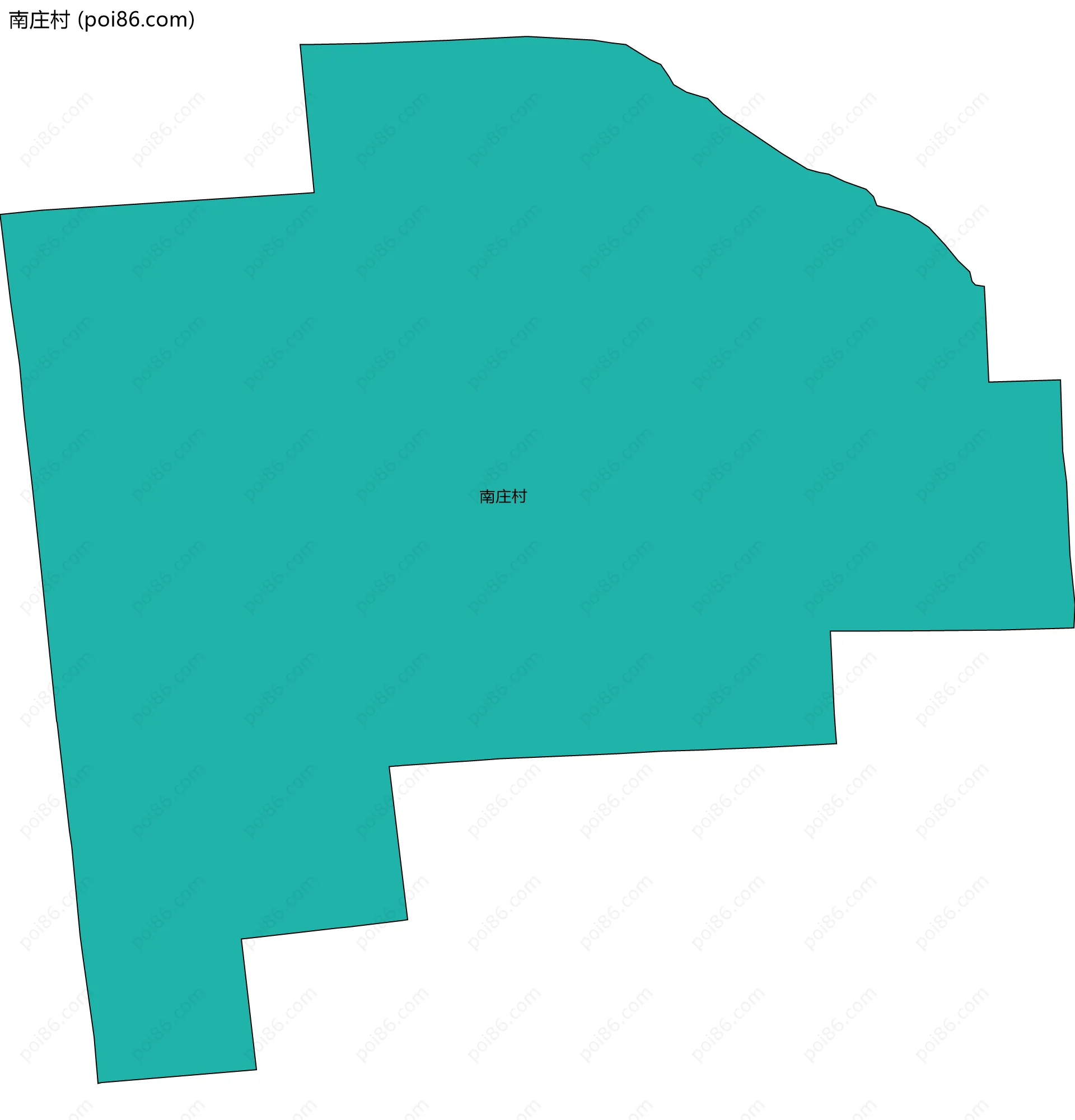 南庄村边界地图