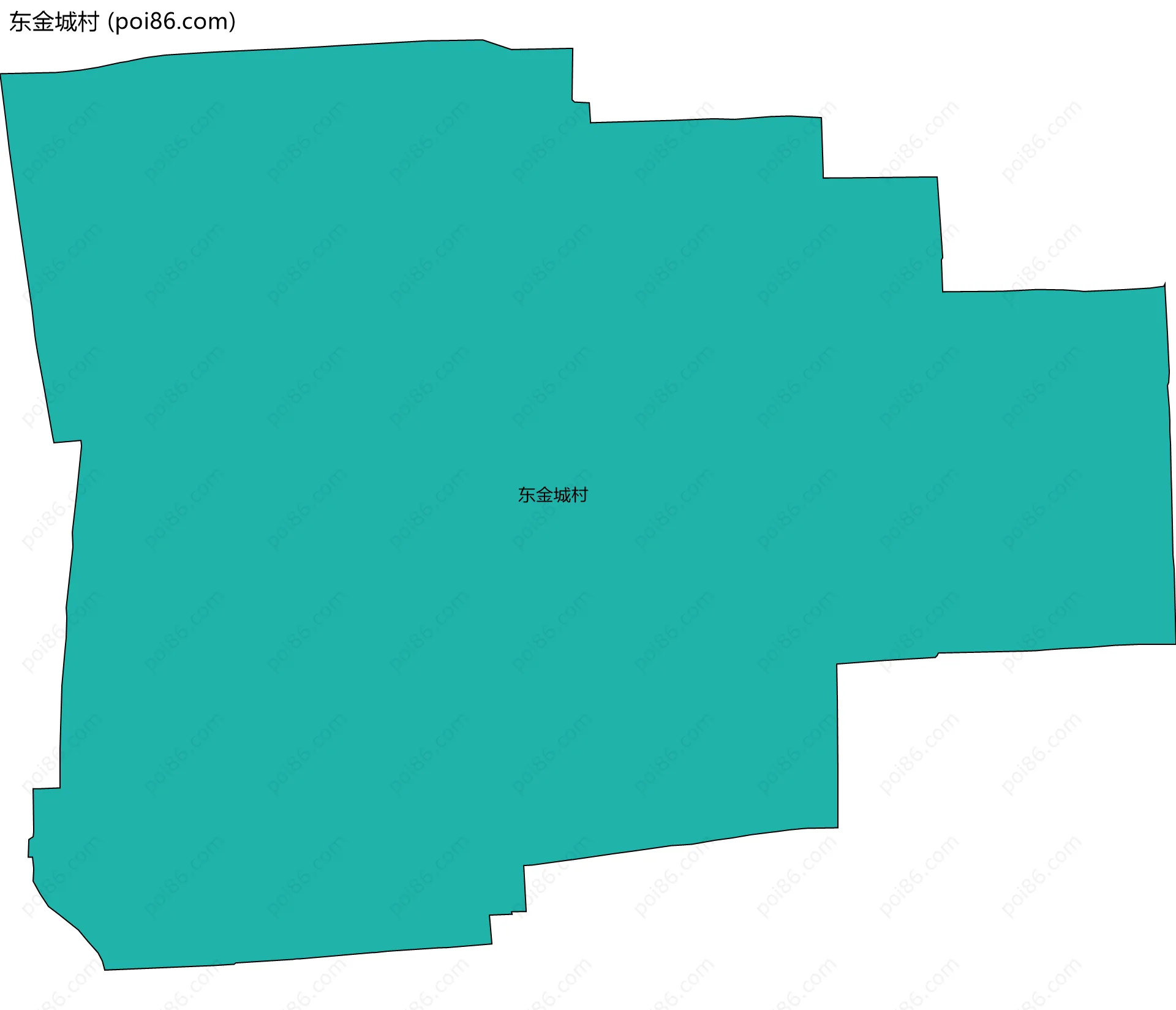 东金城村边界地图