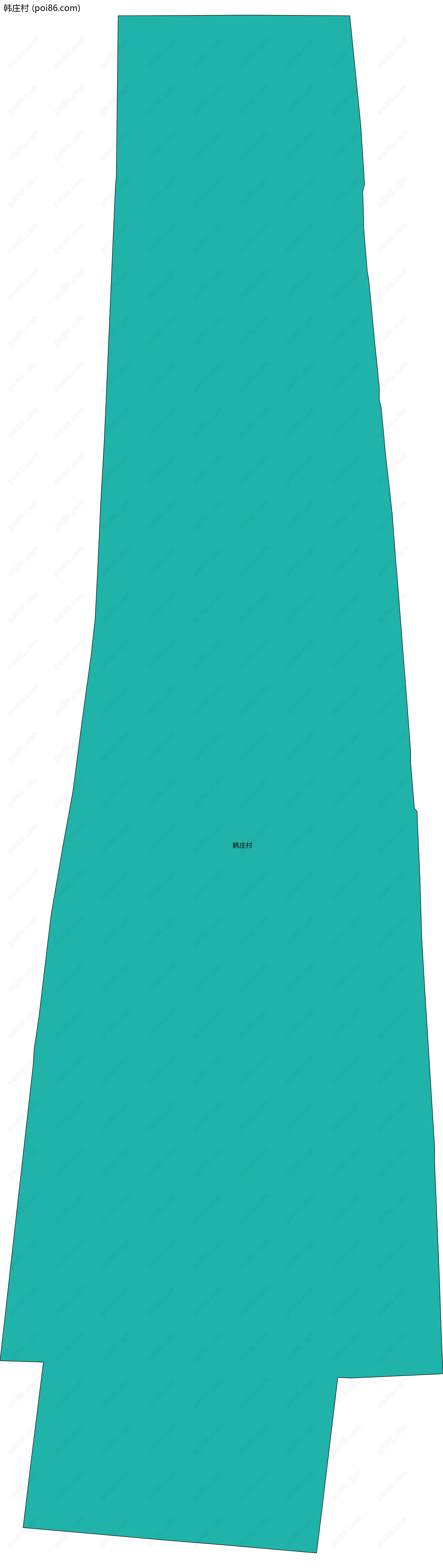 韩庄村边界地图