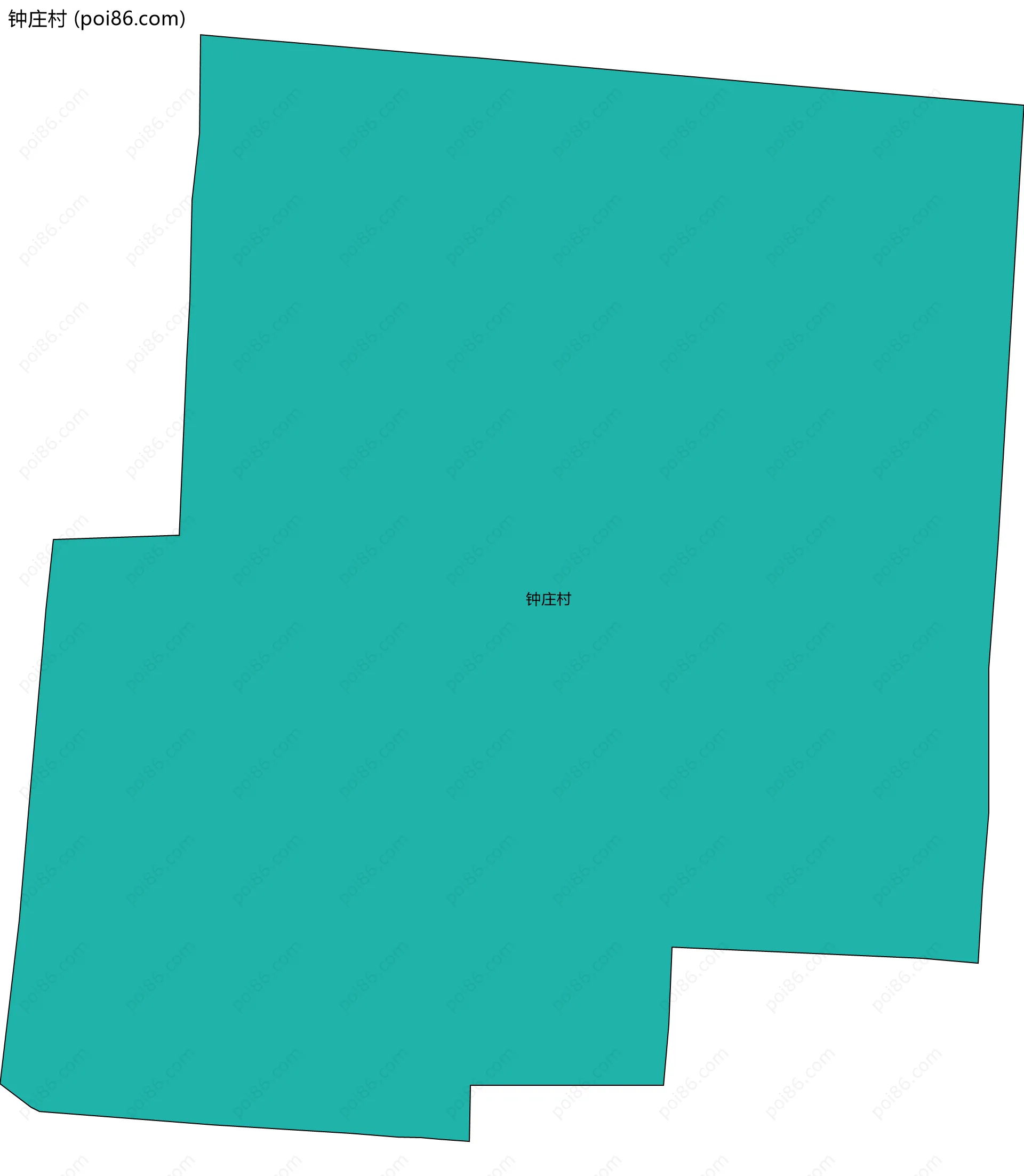 钟庄村边界地图