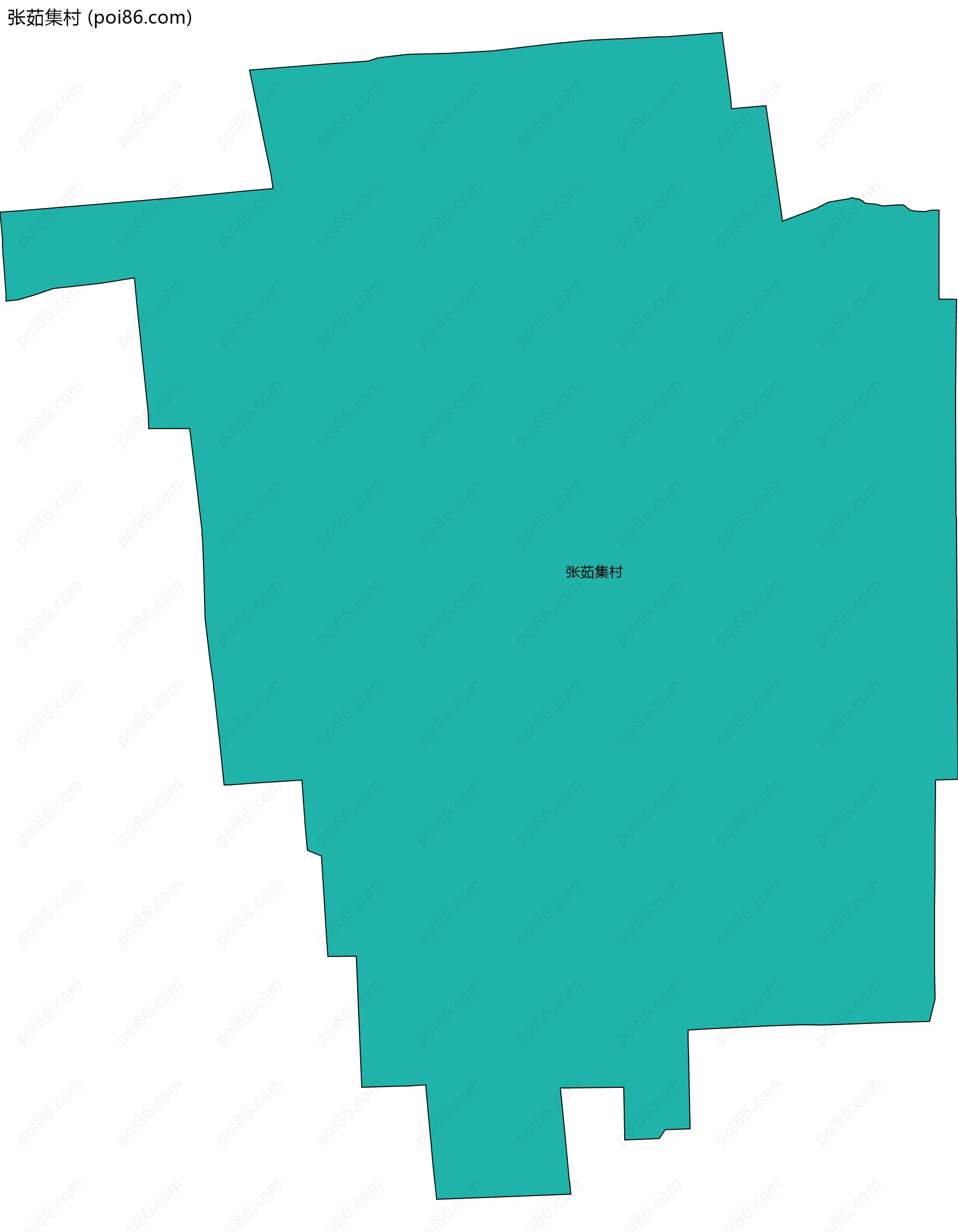 张茹集村边界地图