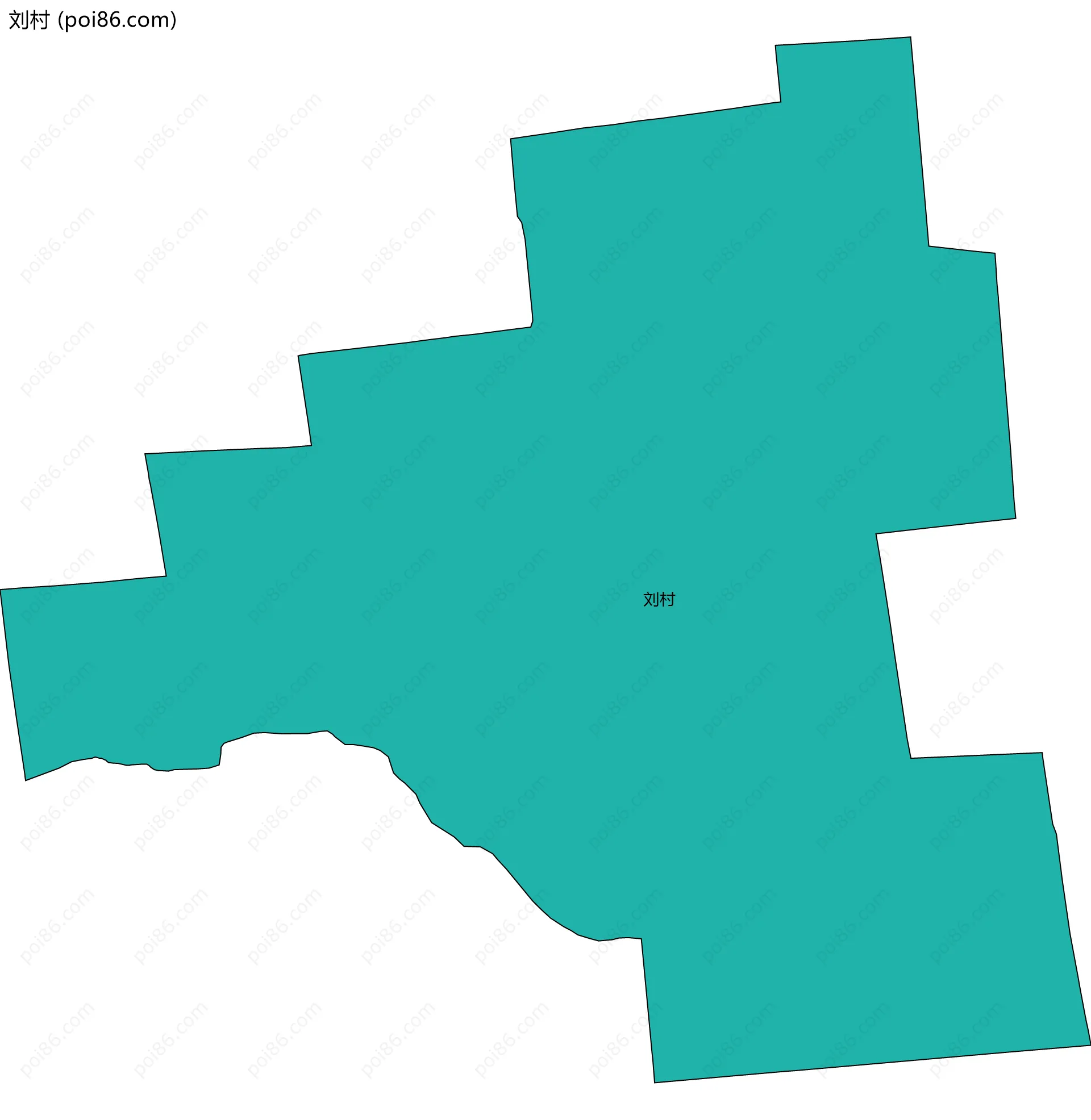 刘村边界地图