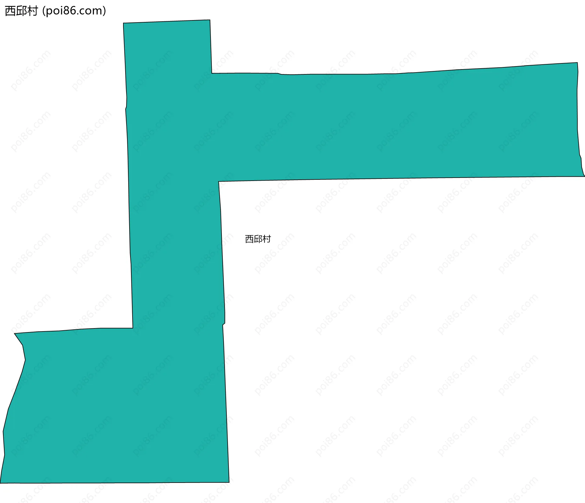 西邱村边界地图