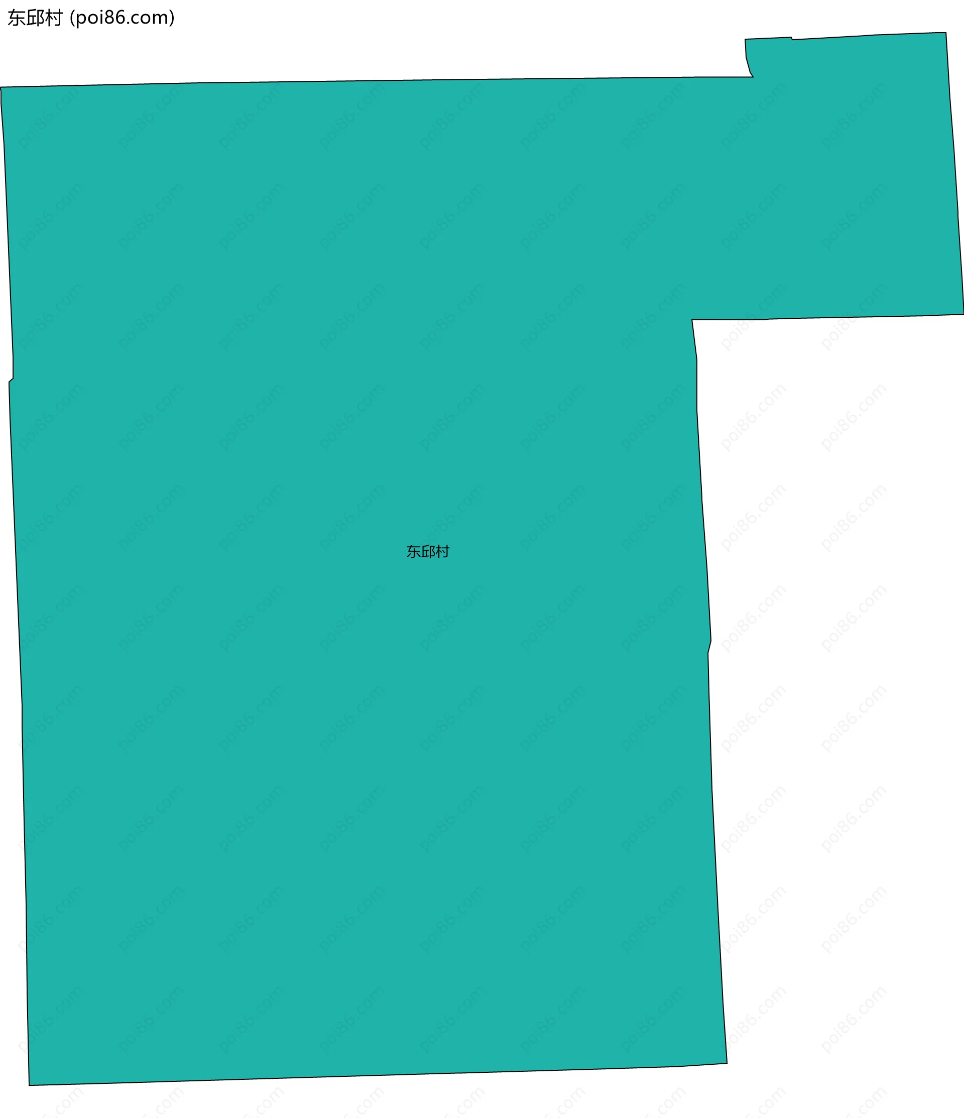 东邱村边界地图