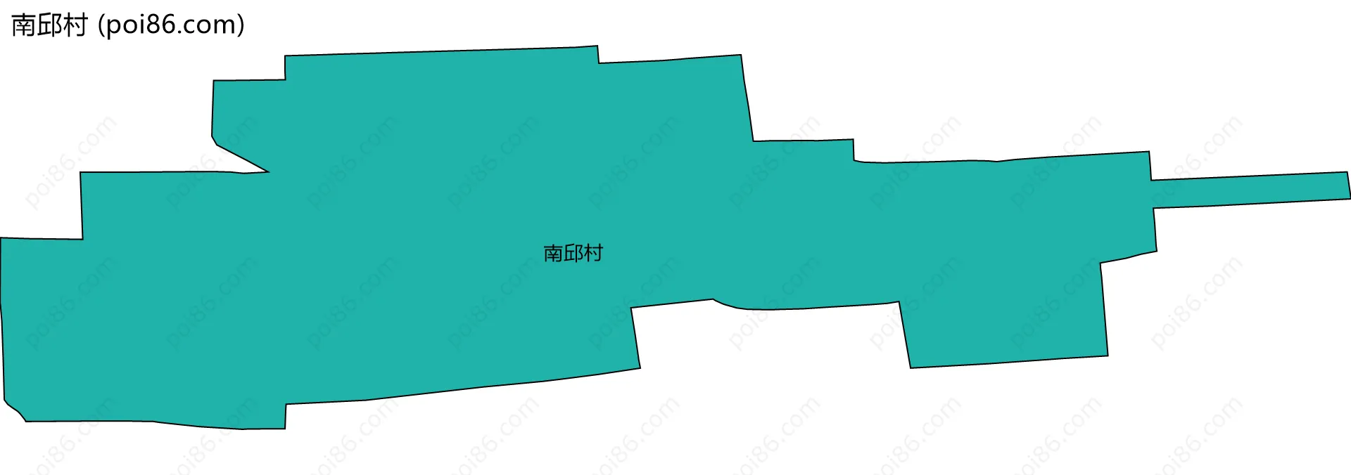 南邱村边界地图