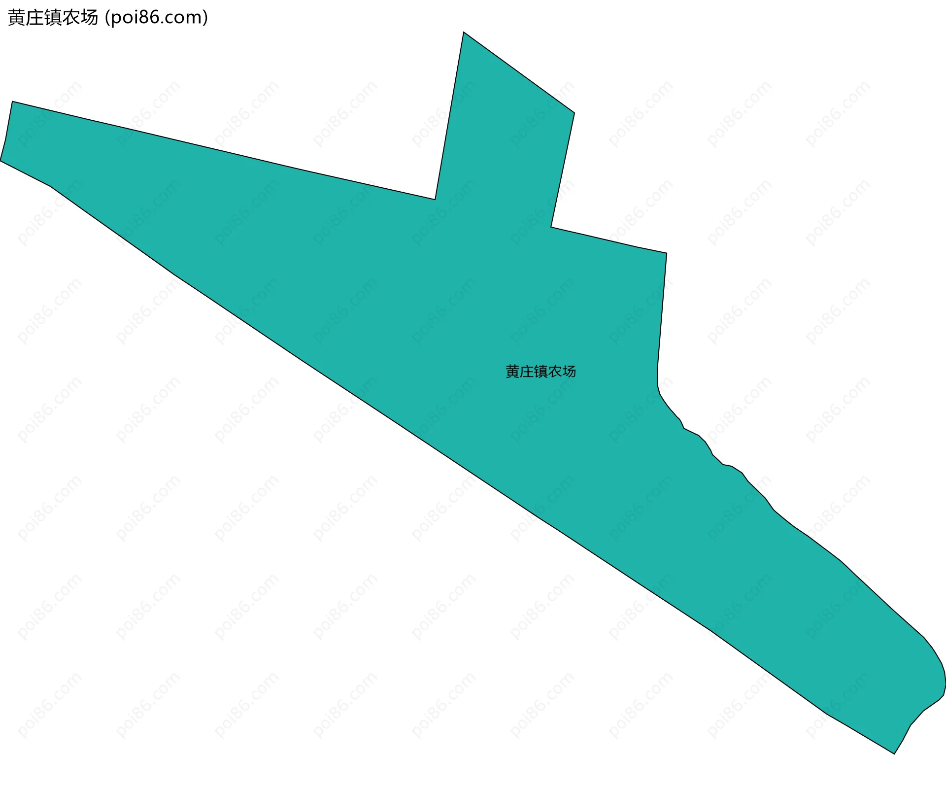 黄庄镇农场边界地图