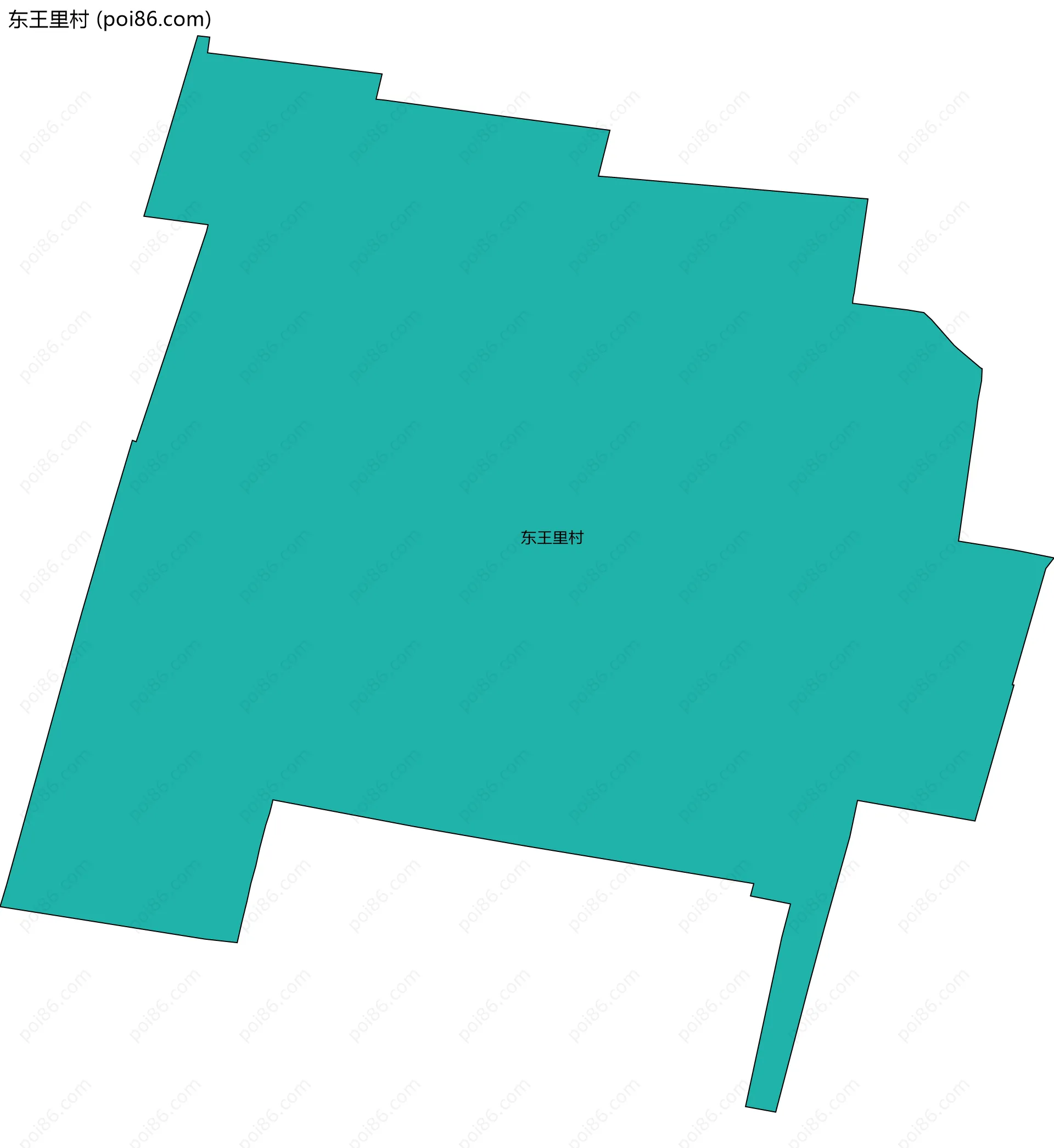 东王里村边界地图