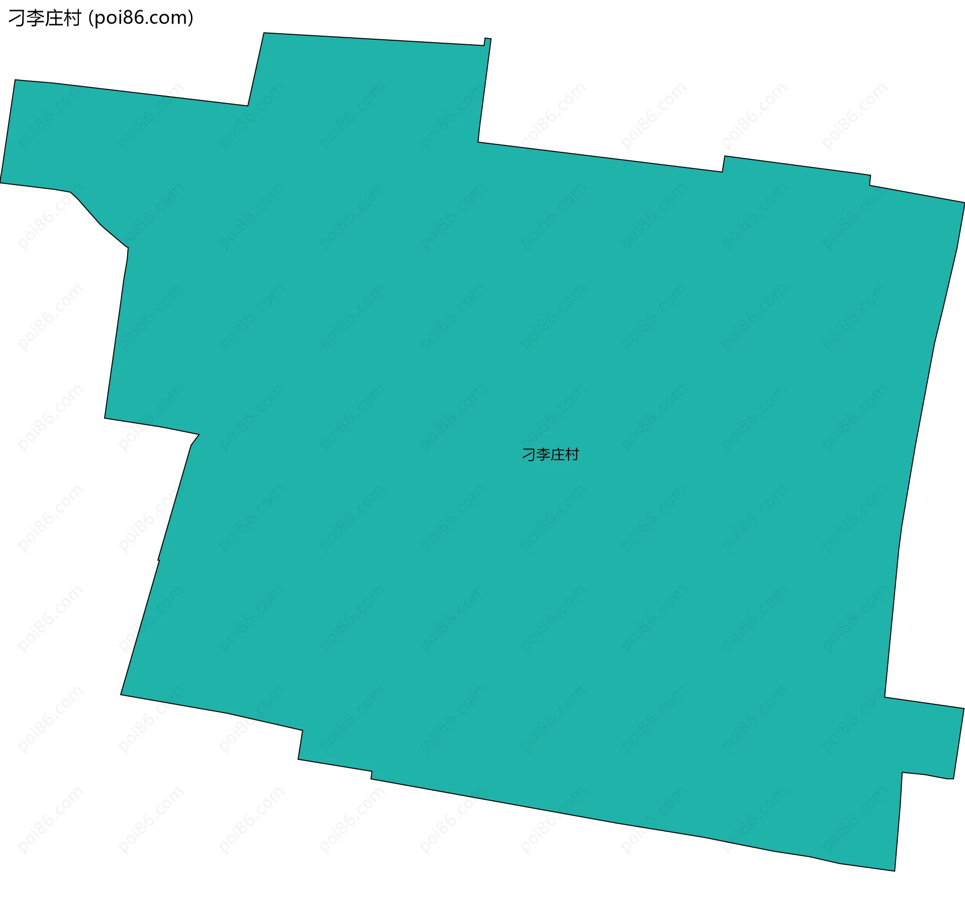 刁李庄村边界地图