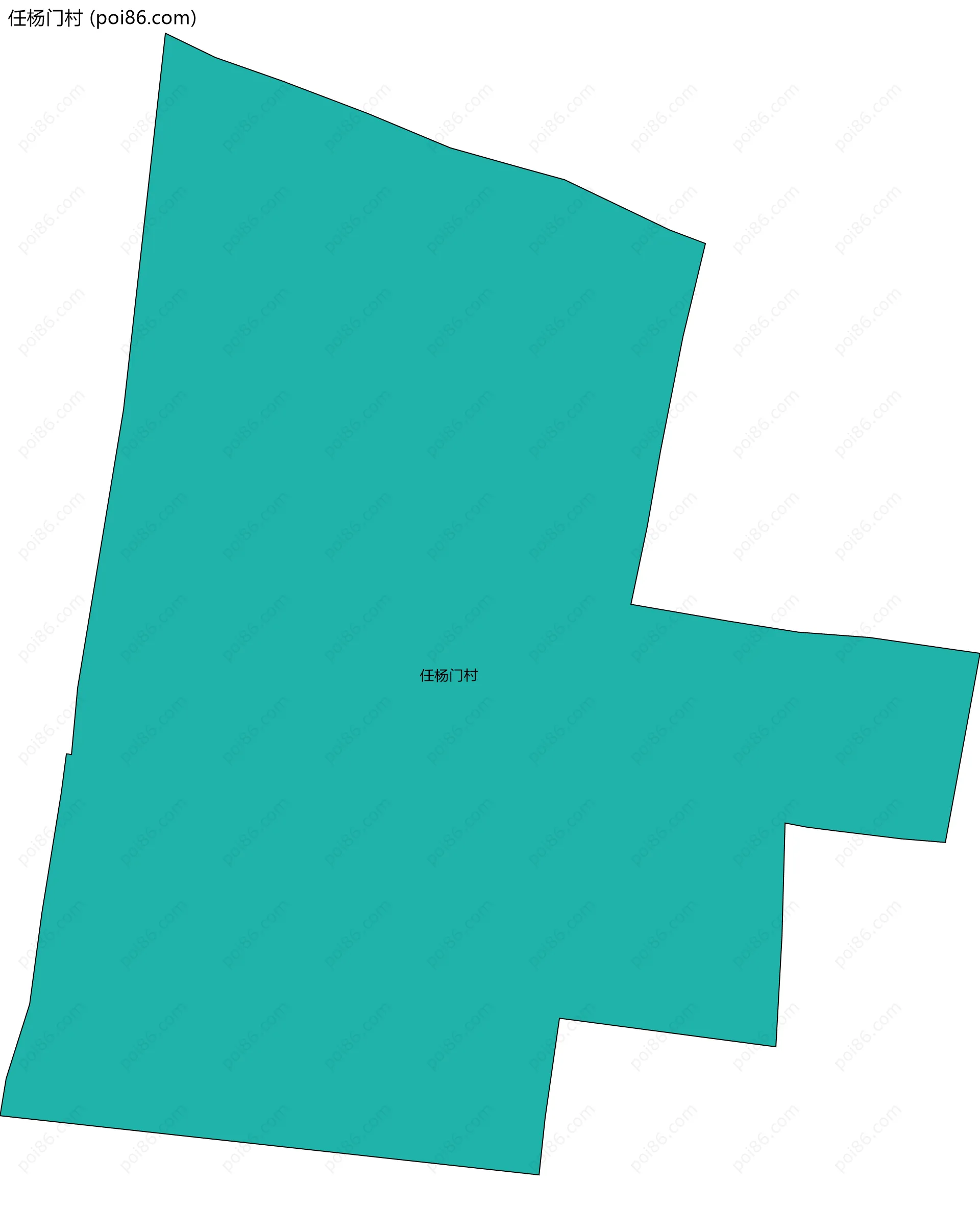 任杨门村边界地图