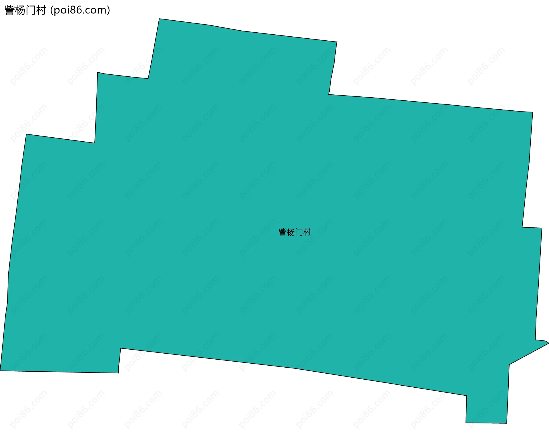 訾杨门村边界地图