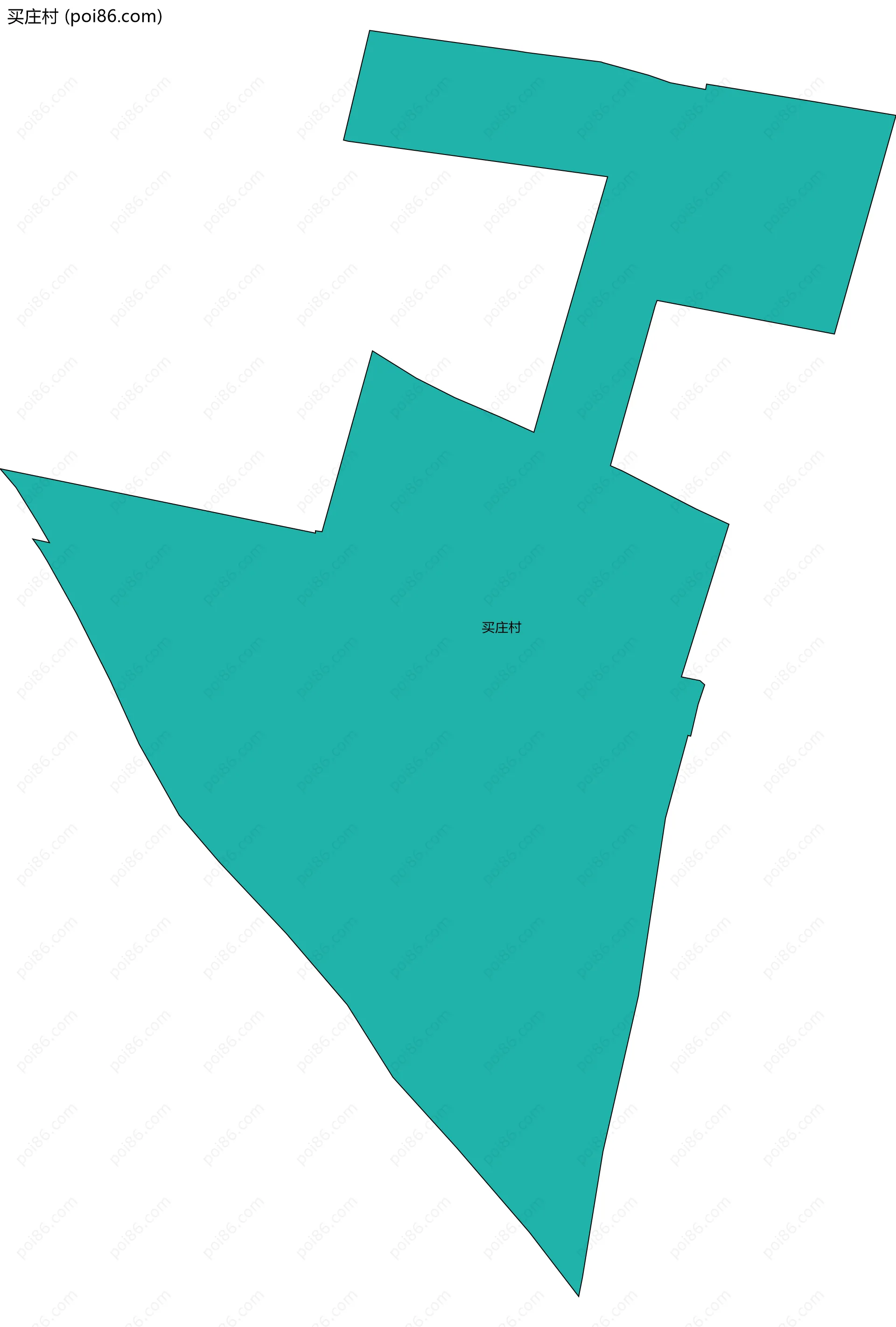 买庄村边界地图