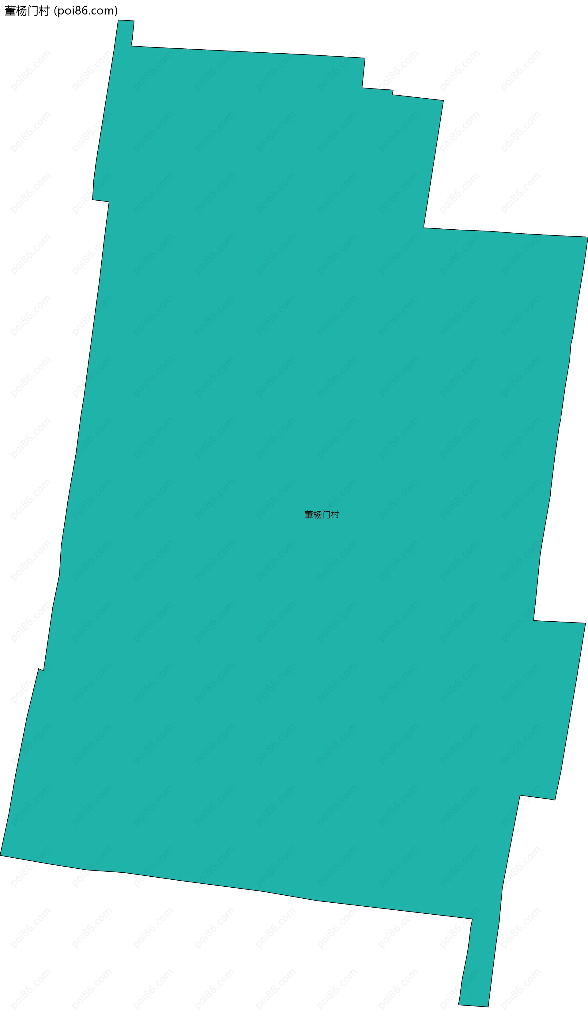 董杨门村边界地图