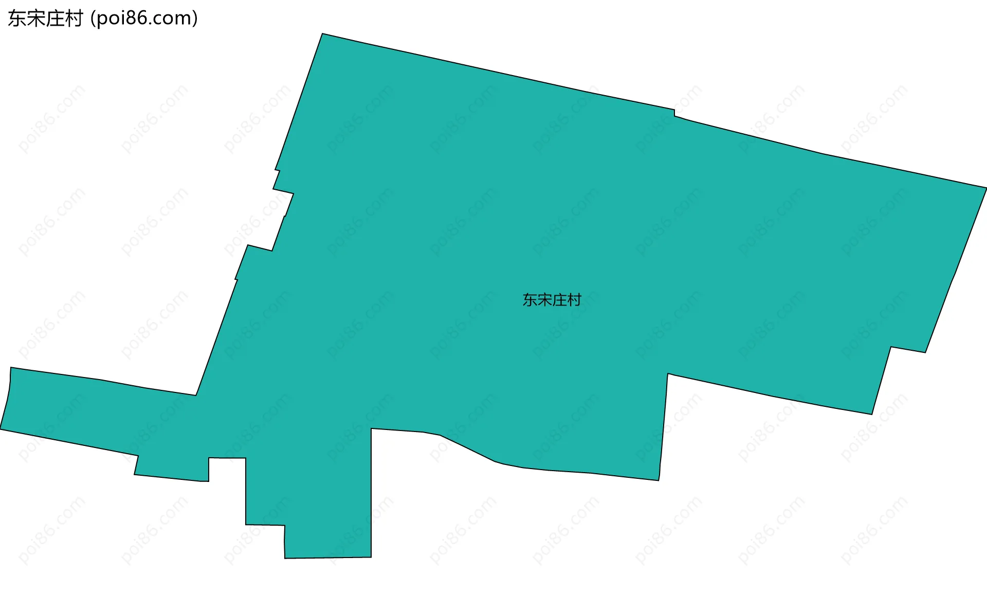 东宋庄村边界地图