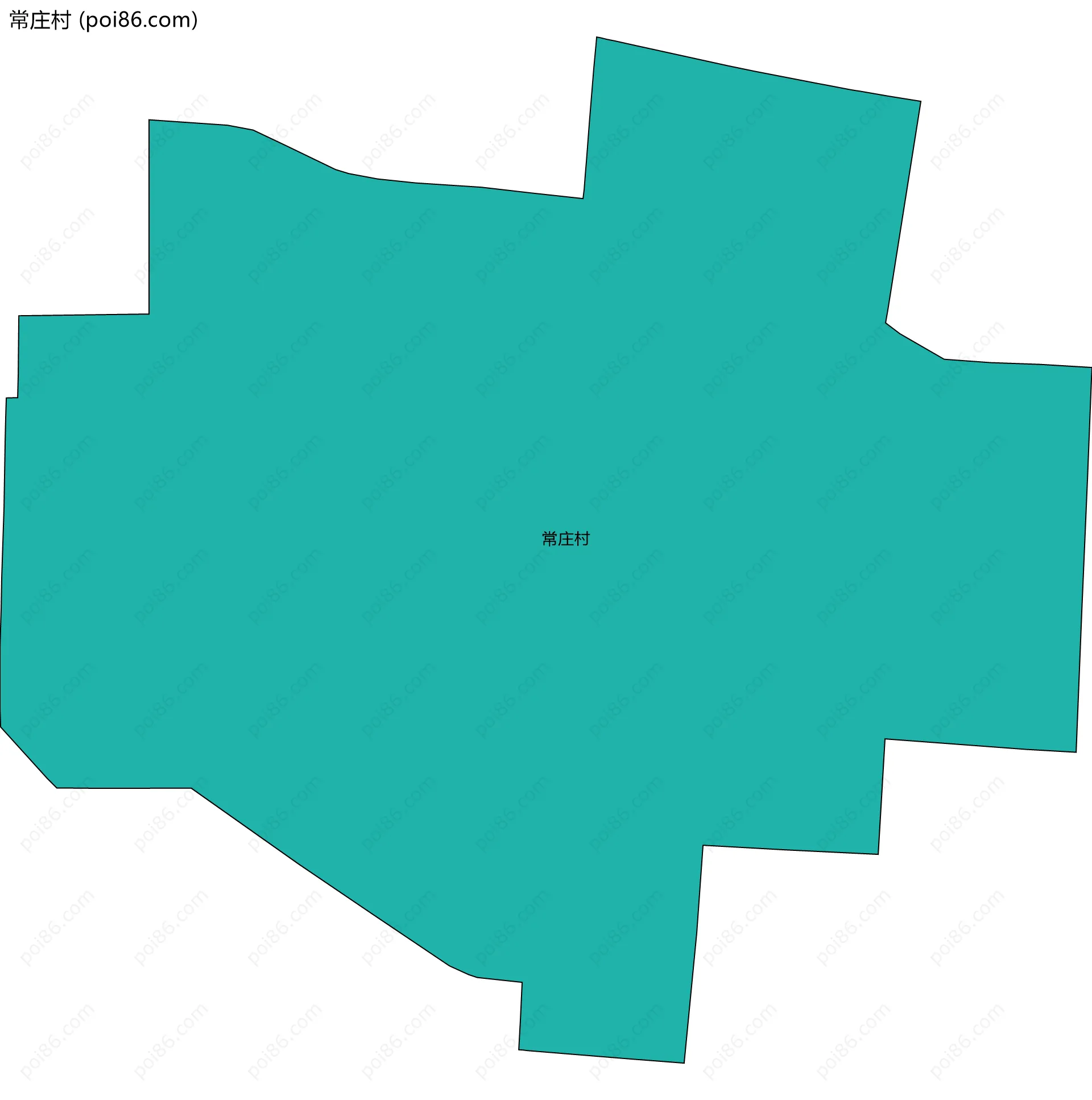 常庄村边界地图