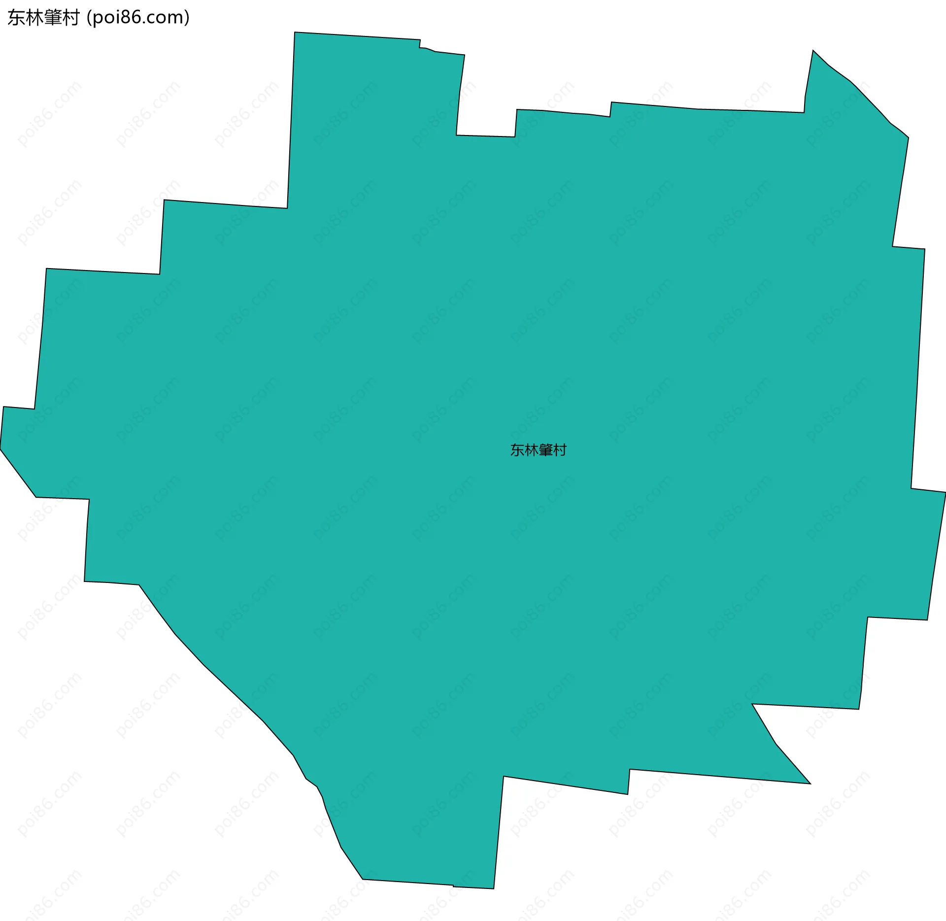 东林肇村边界地图