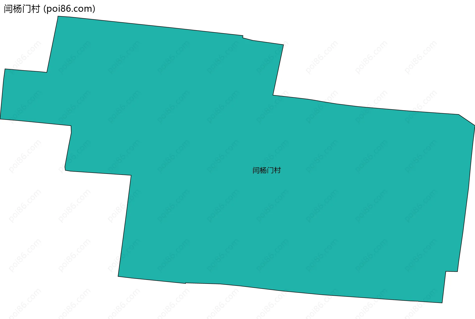 闫杨门村边界地图
