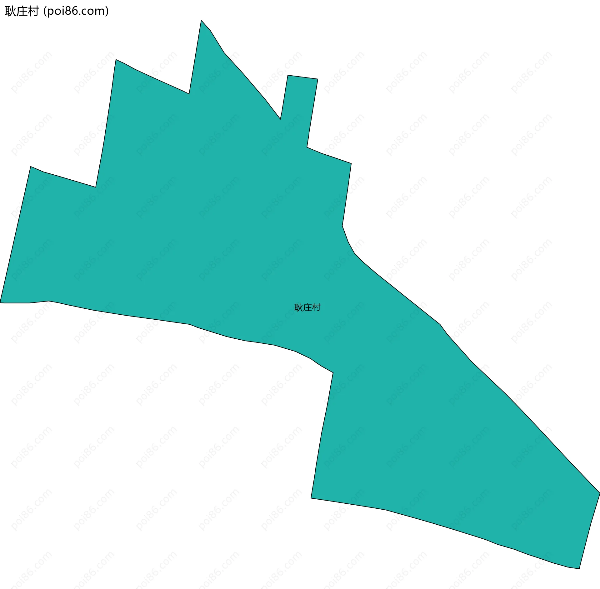 耿庄村边界地图