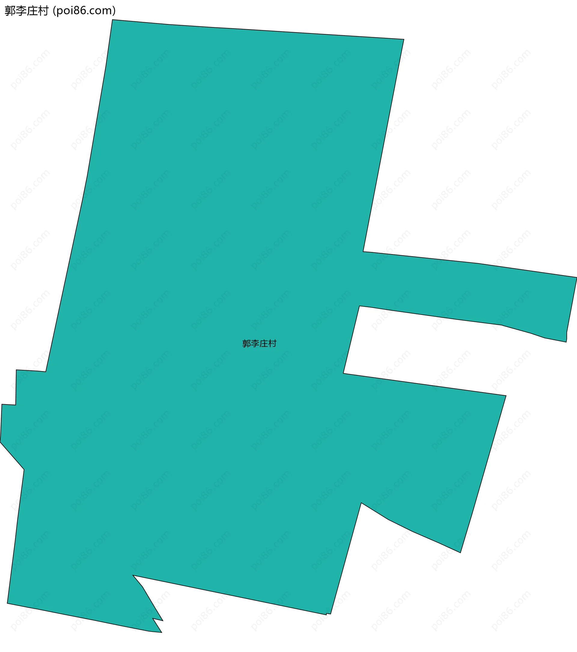 郭李庄村边界地图
