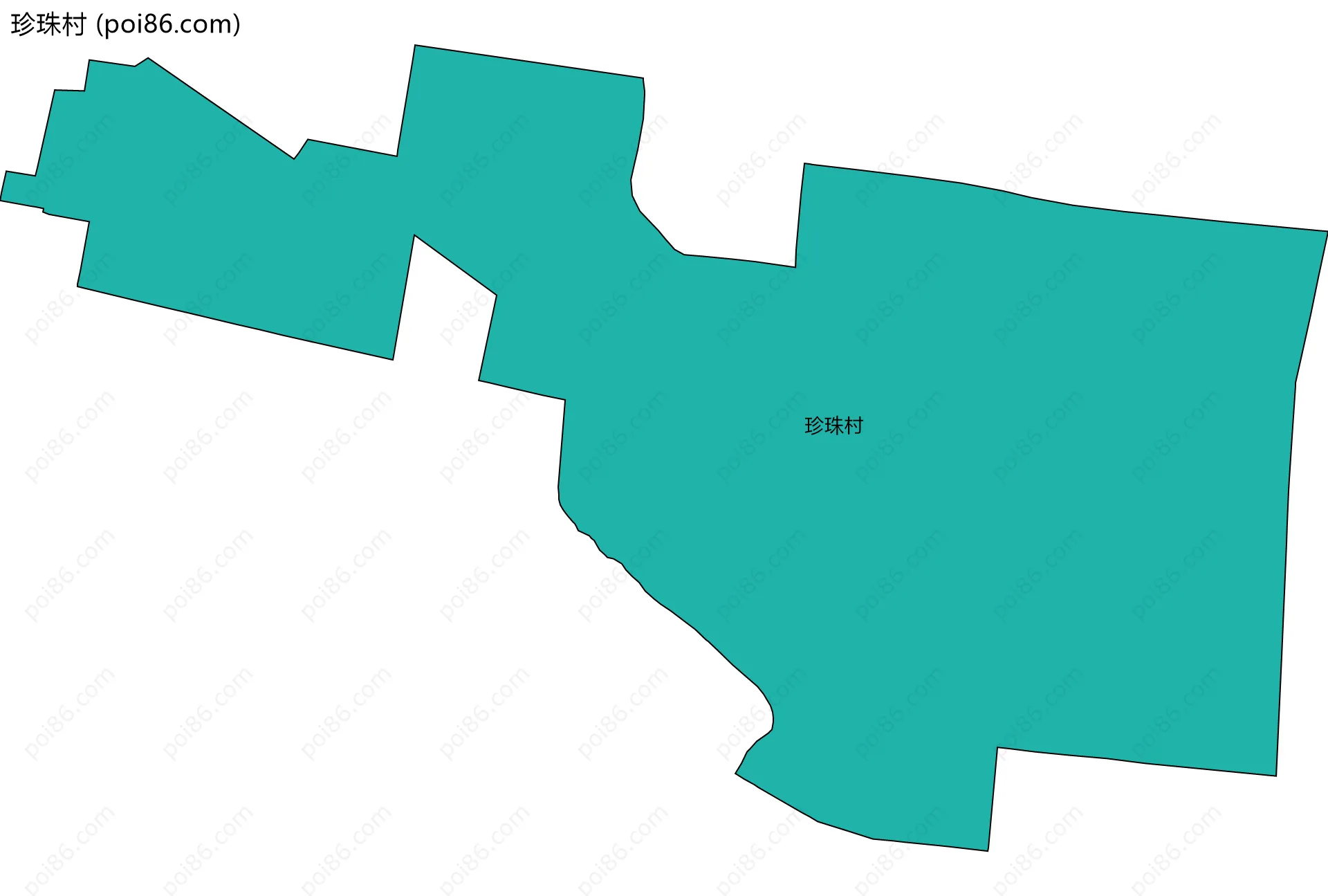 珍珠村边界地图