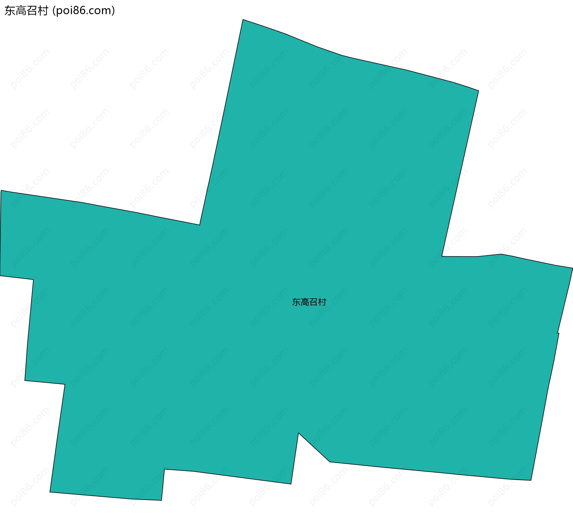 东高召村边界地图