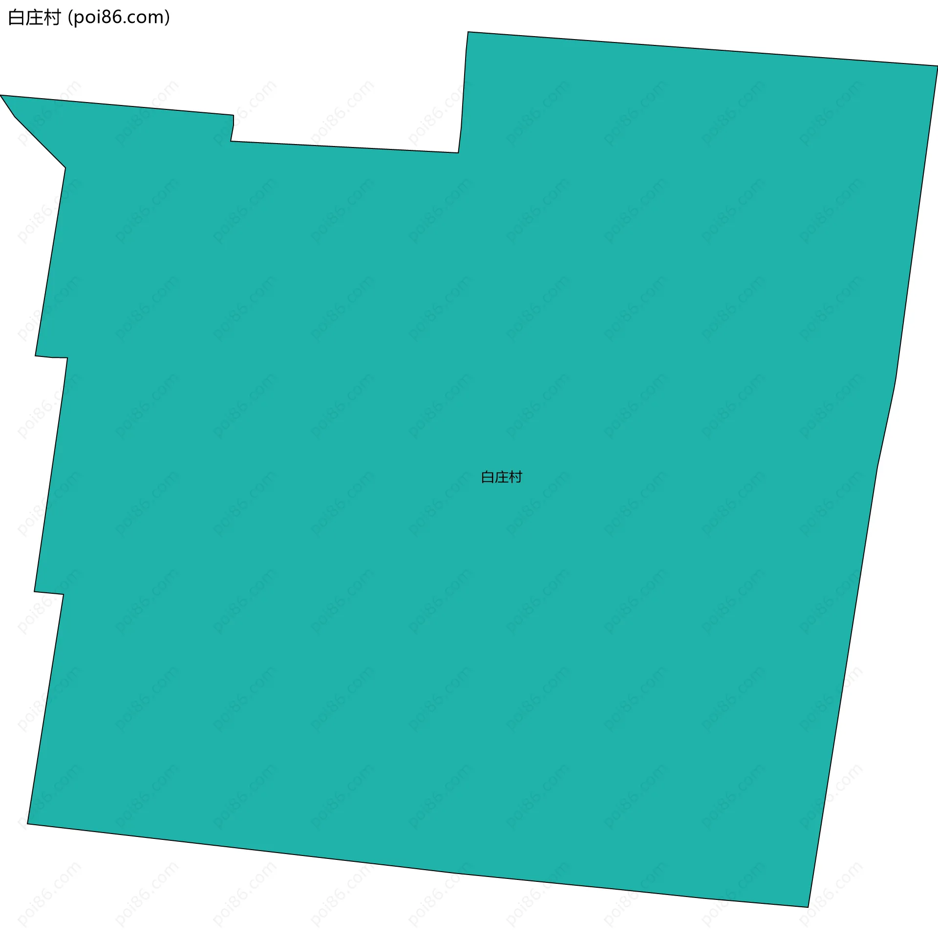 白庄村边界地图