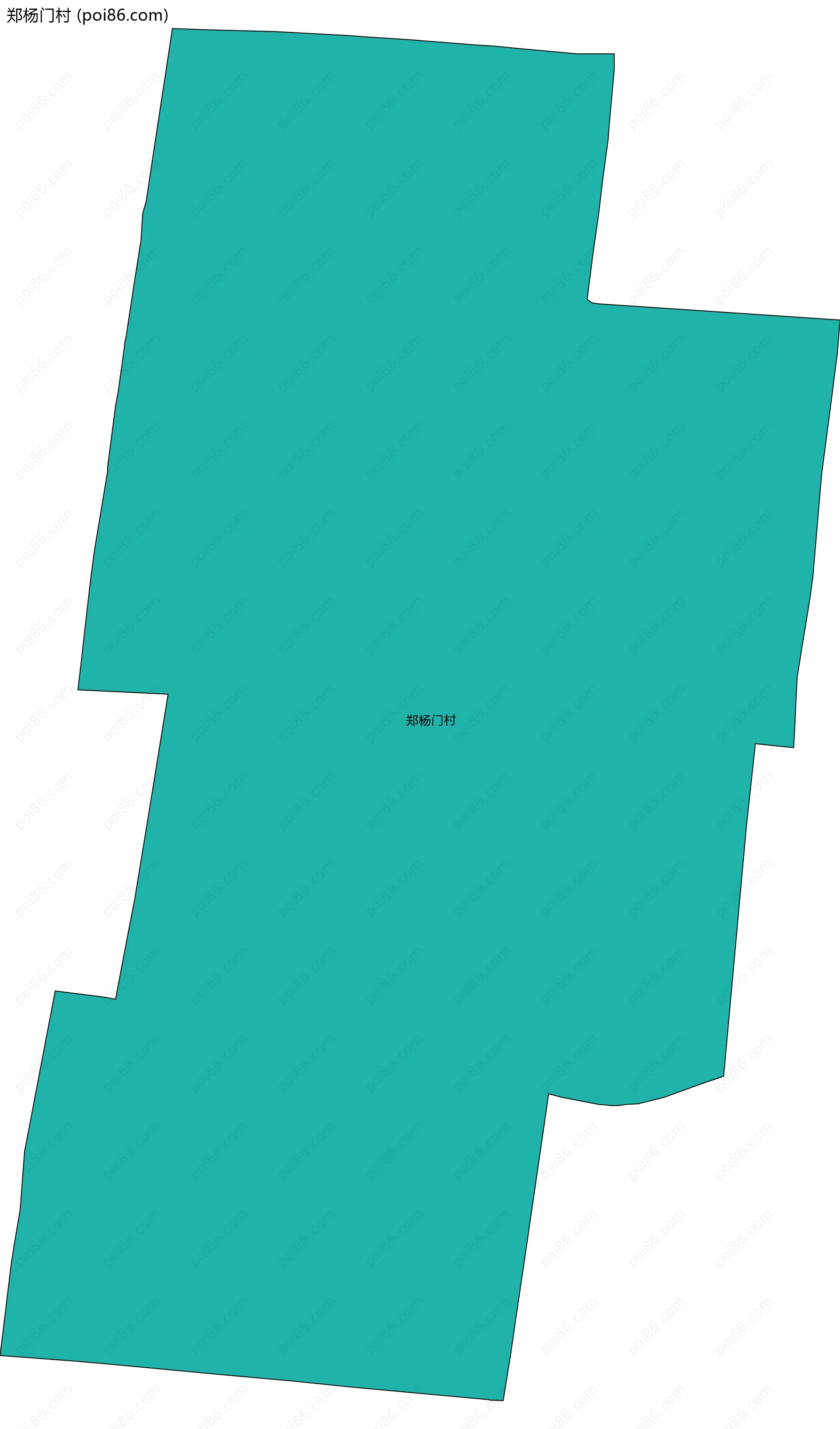 郑杨门村边界地图