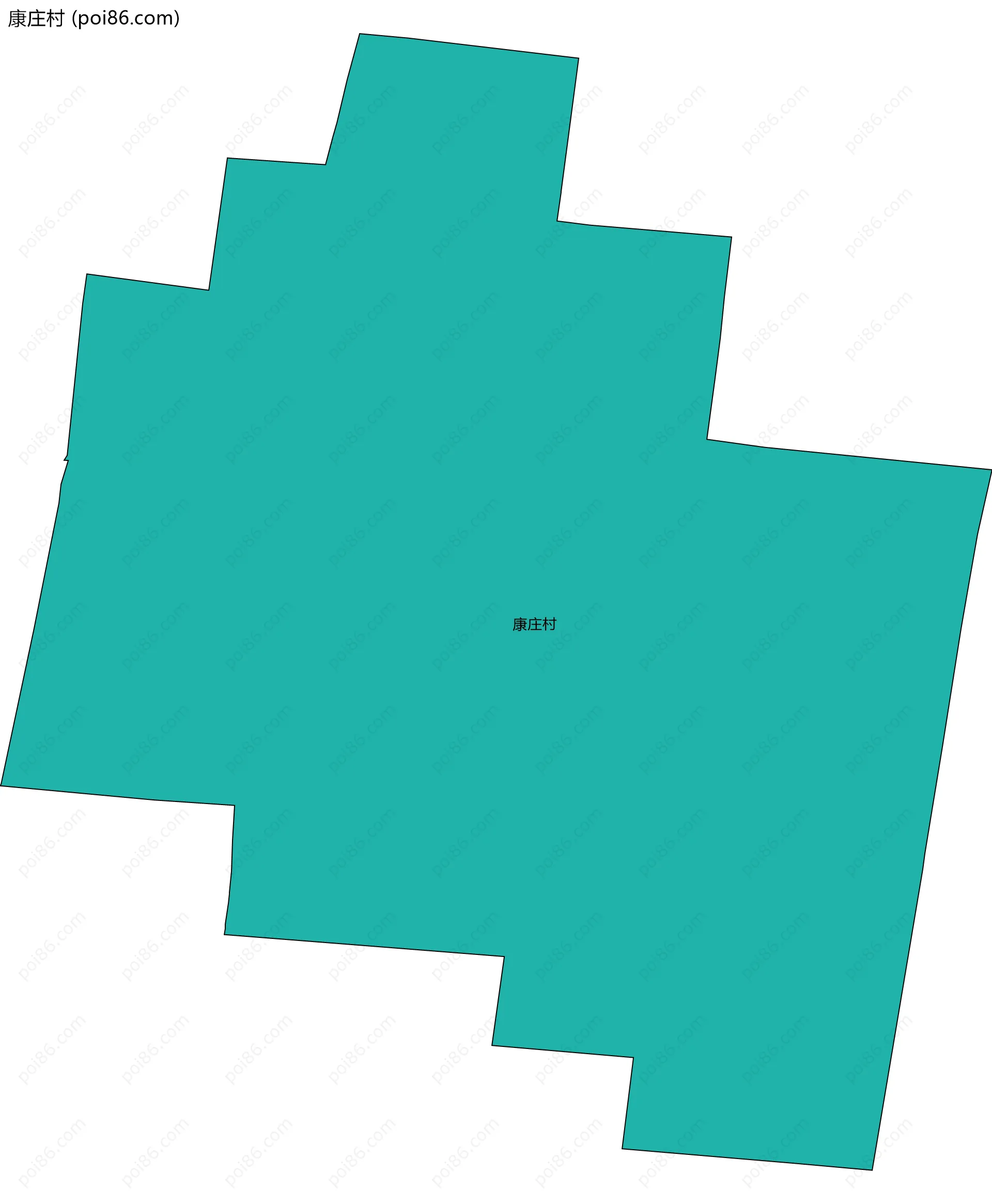 康庄村边界地图