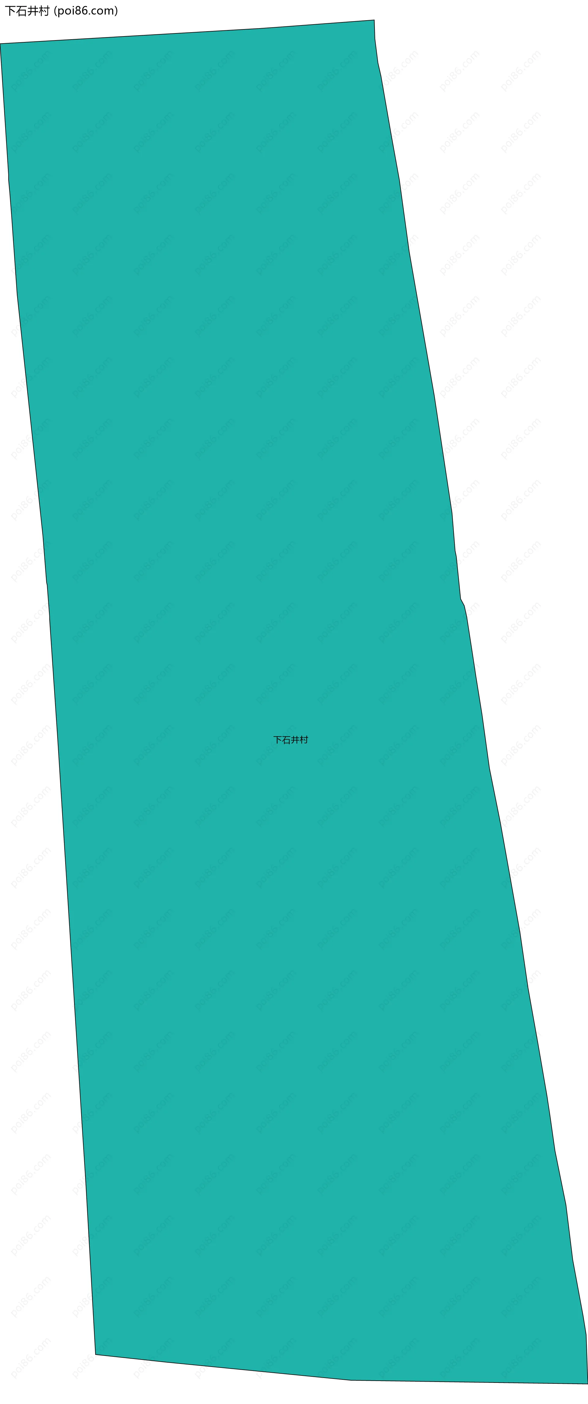 下石井村边界地图