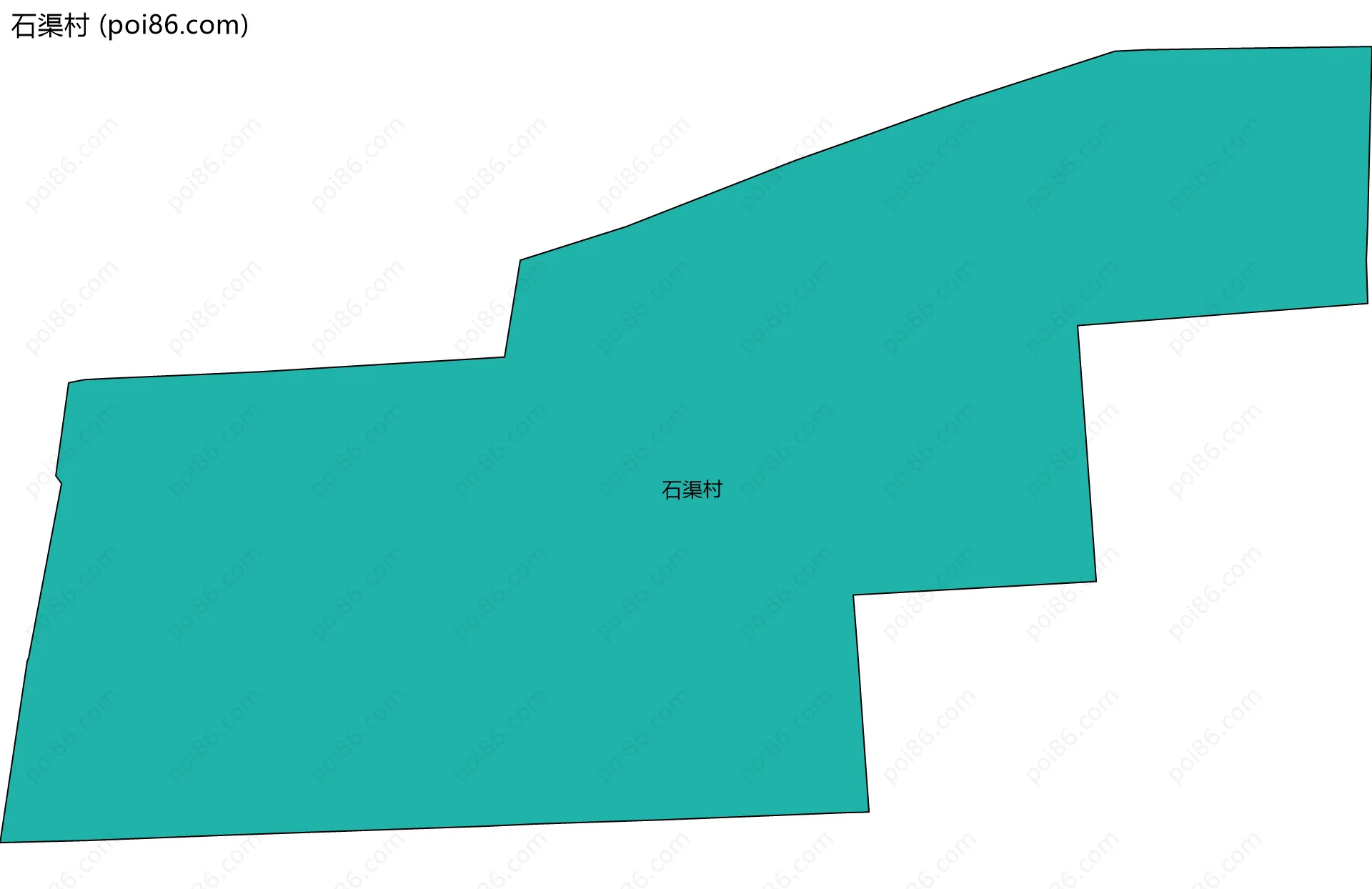 石渠村边界地图