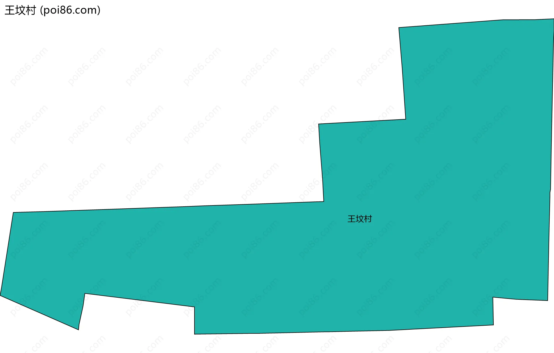 王坟村边界地图