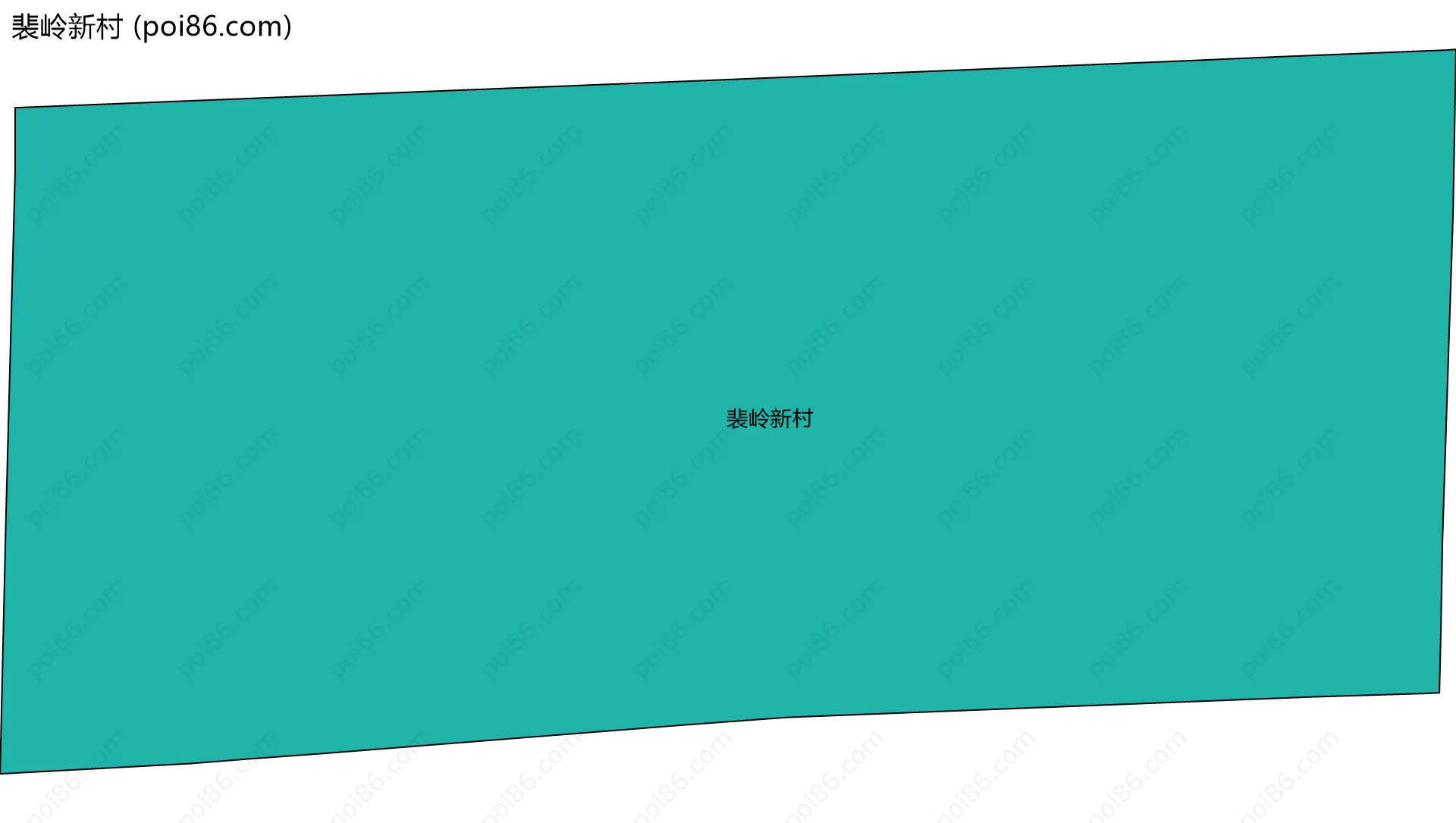 裴岭新村边界地图