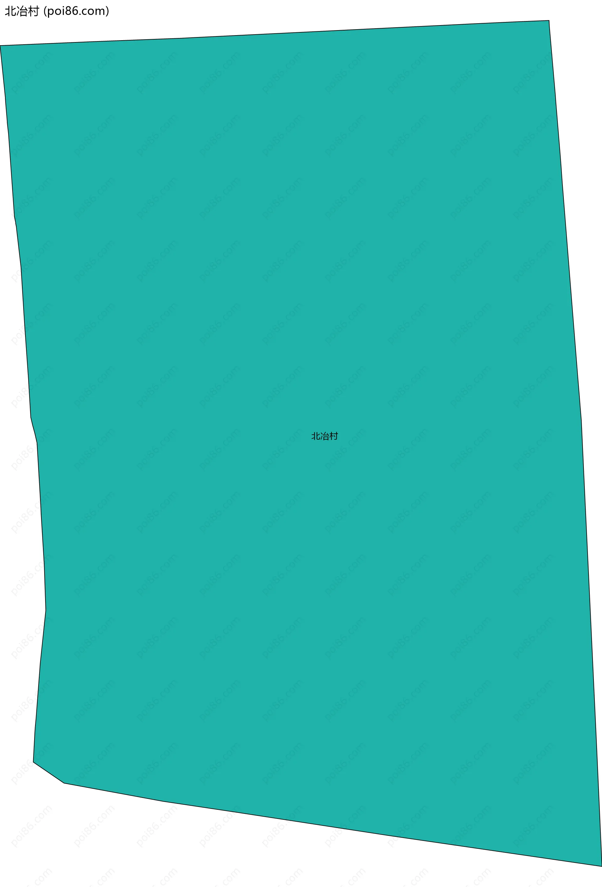 北冶村边界地图