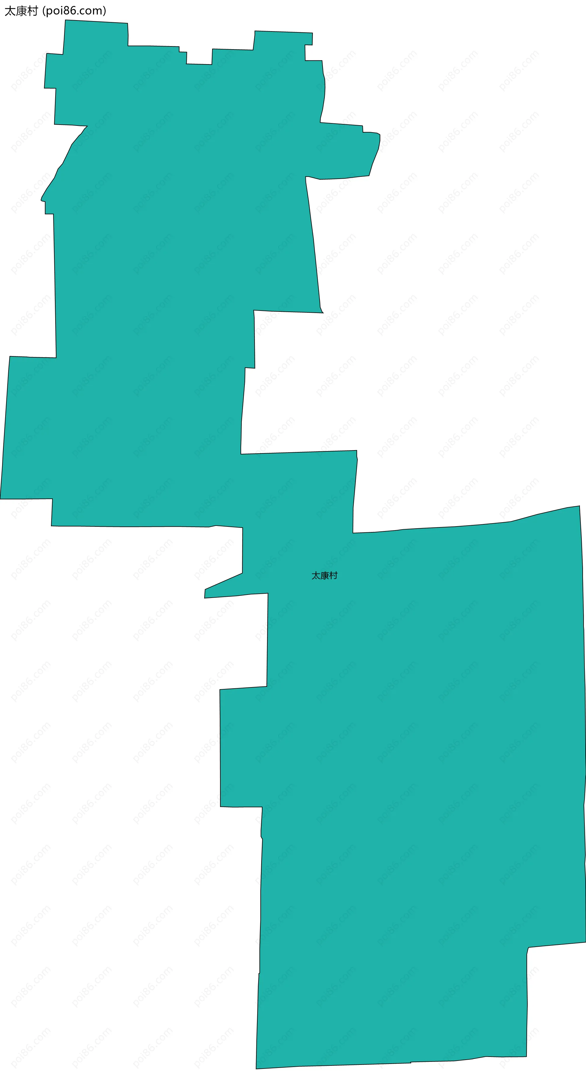 太康村边界地图