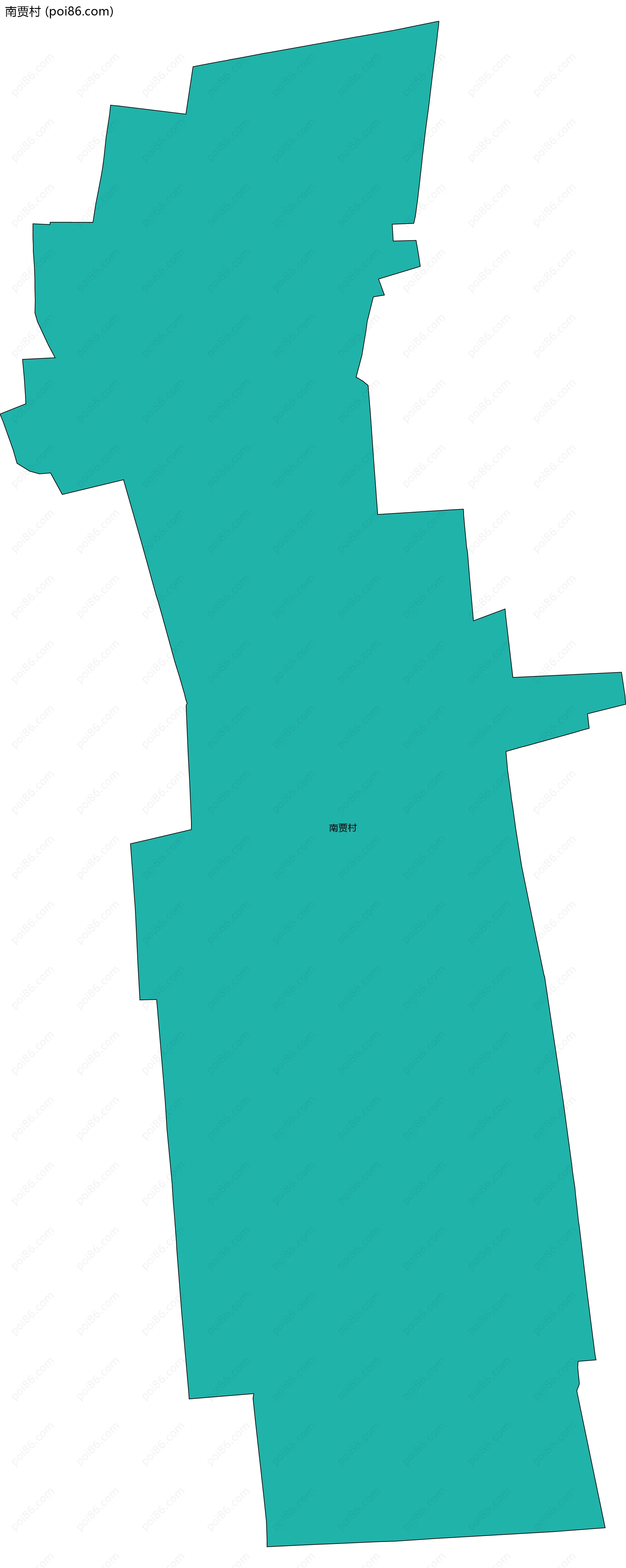 南贾村边界地图