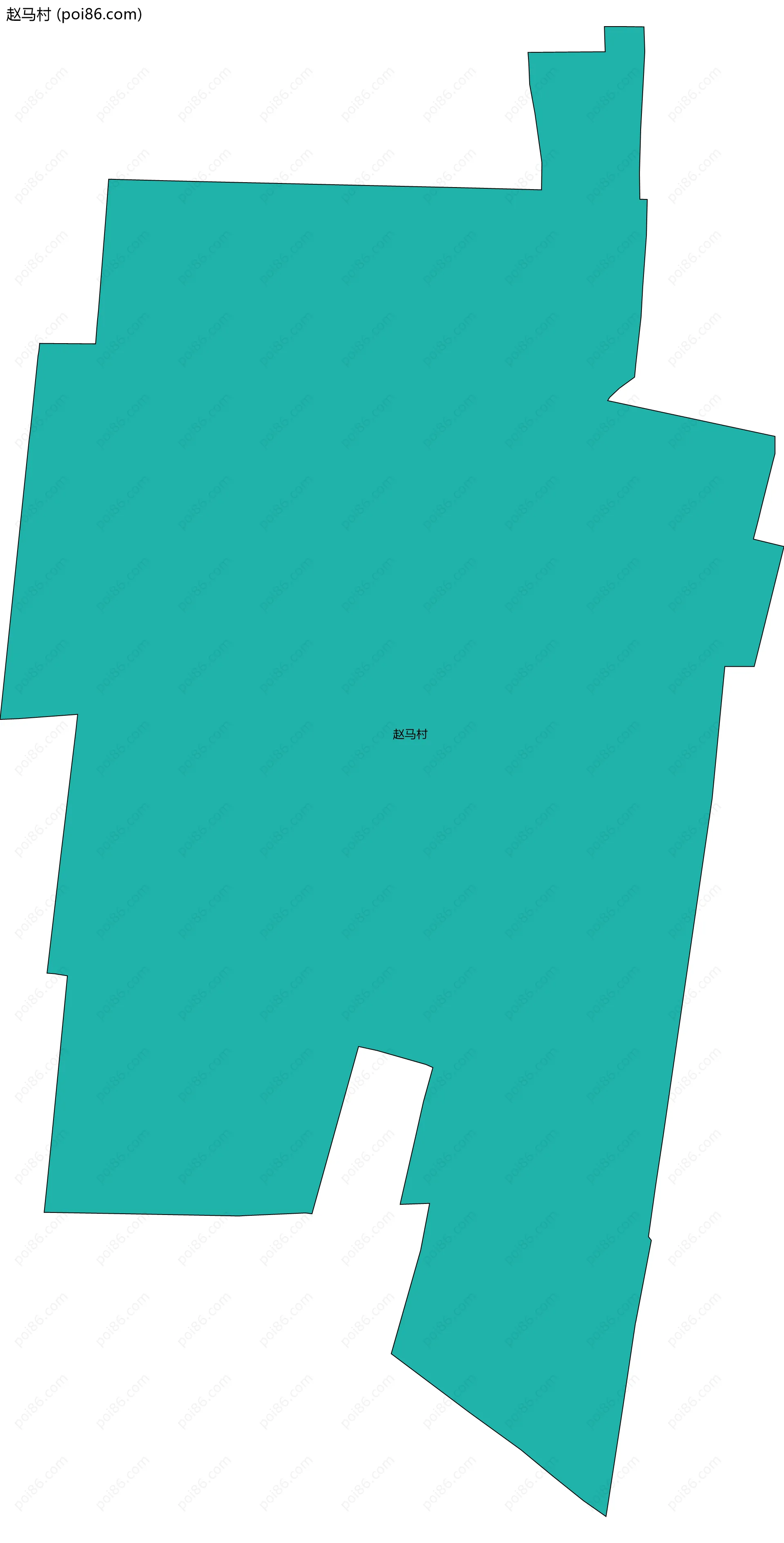 赵马村边界地图