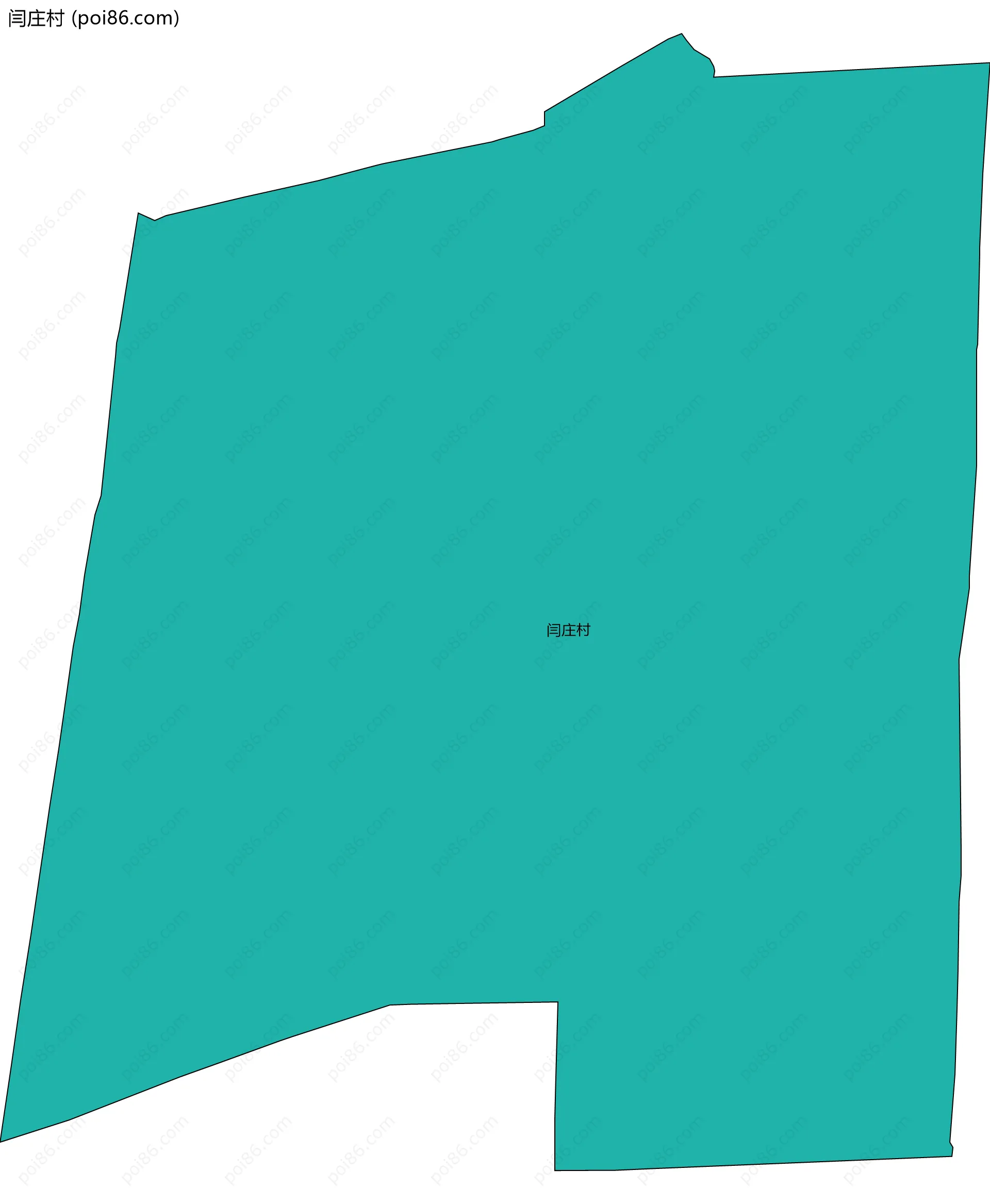 闫庄村边界地图