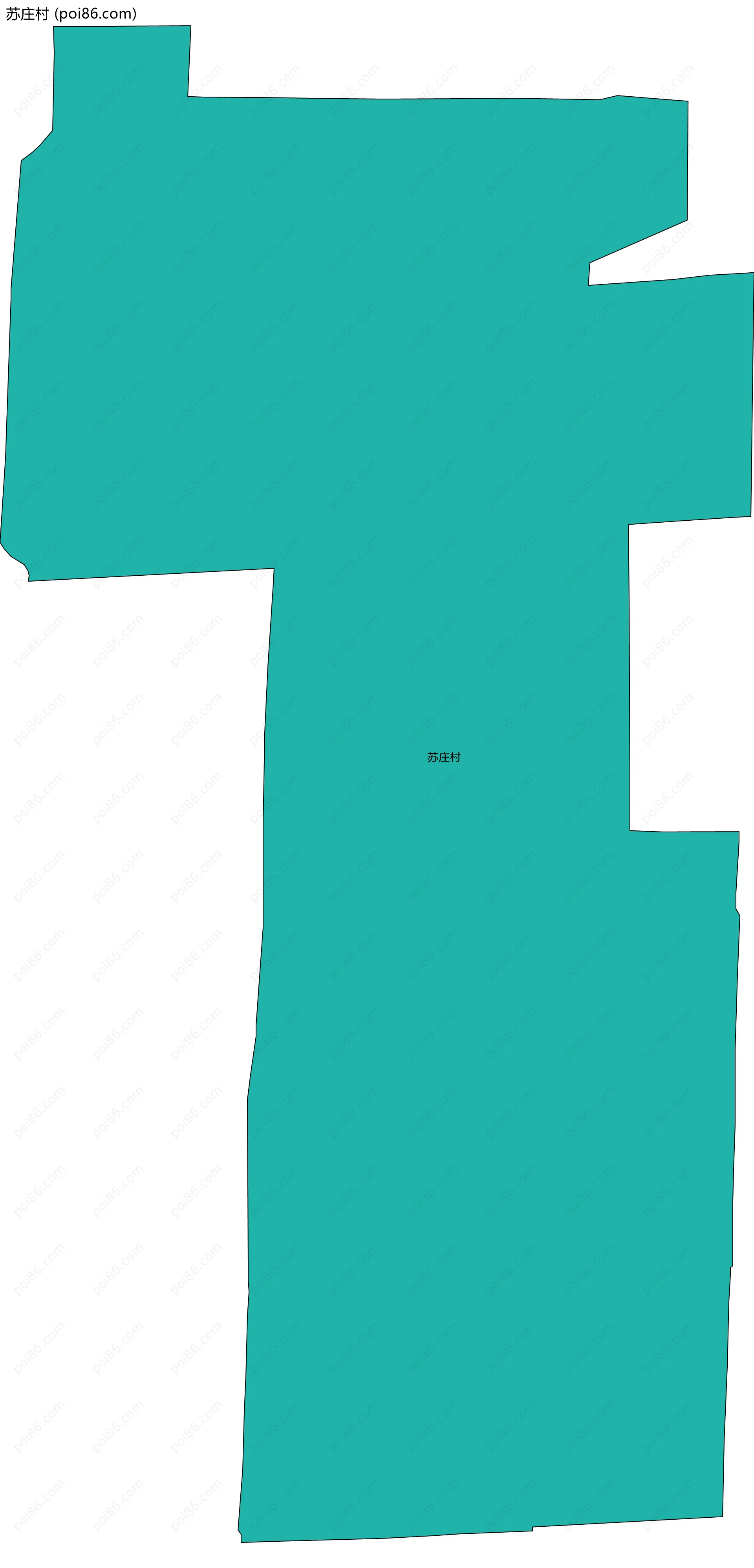 苏庄村边界地图