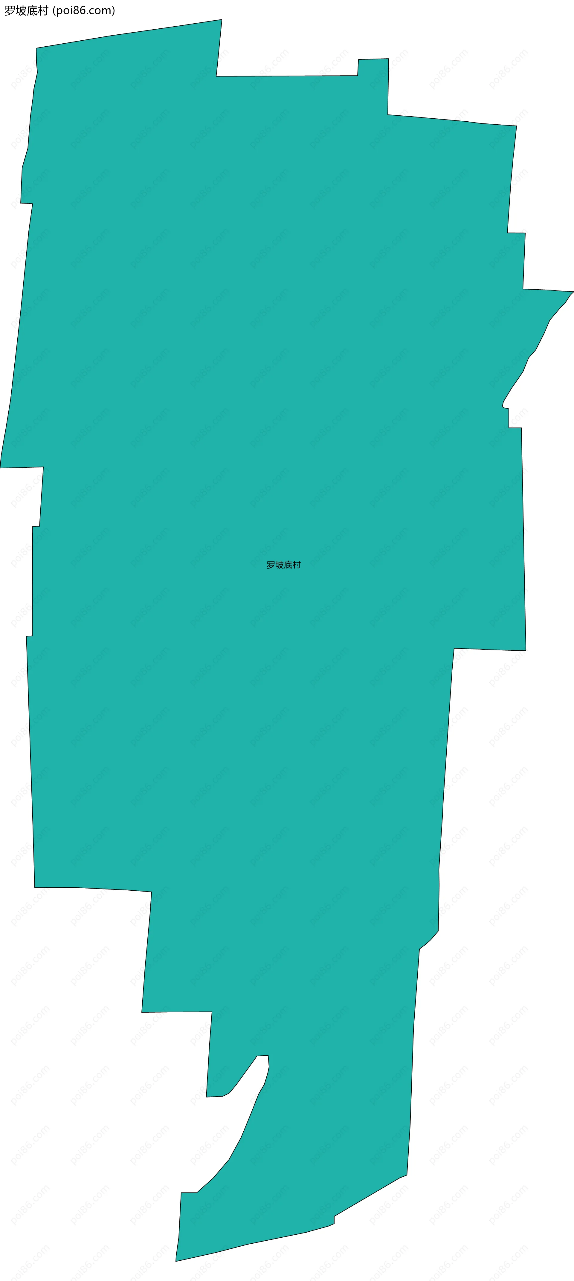 罗坡底村边界地图