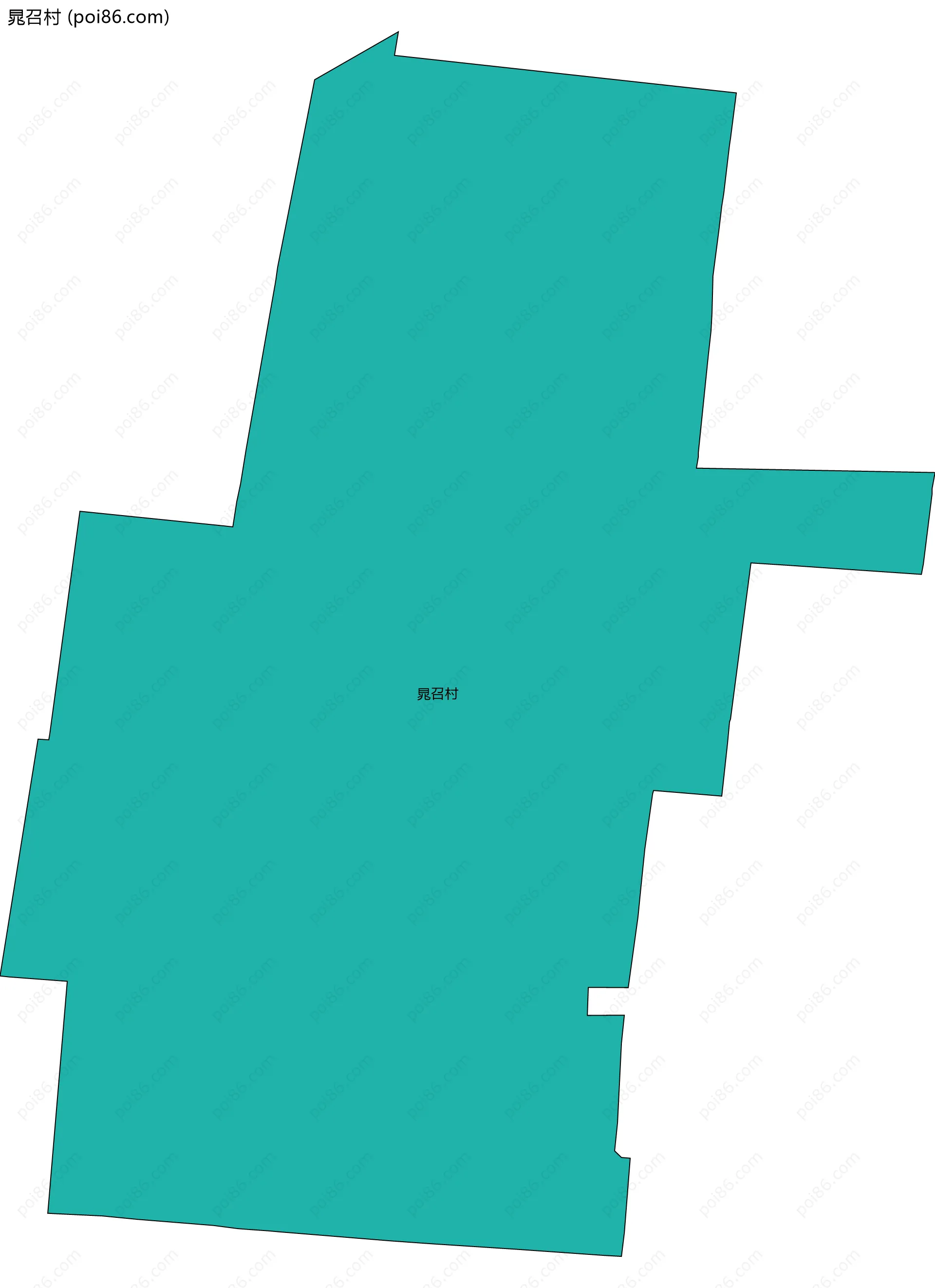 晁召村边界地图