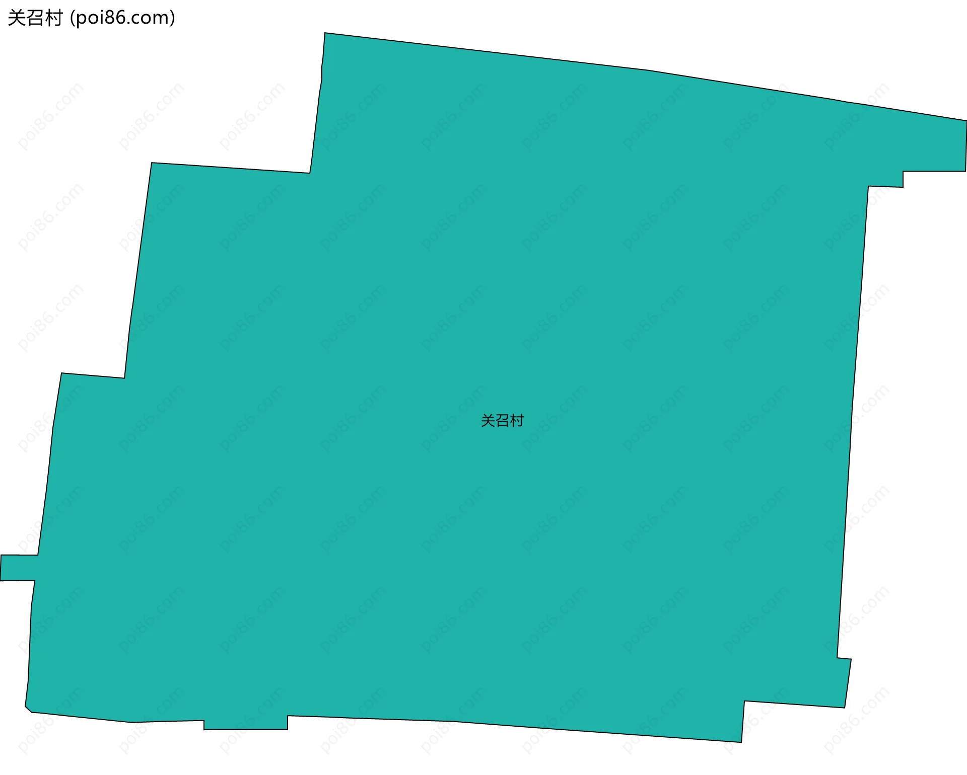 关召村边界地图