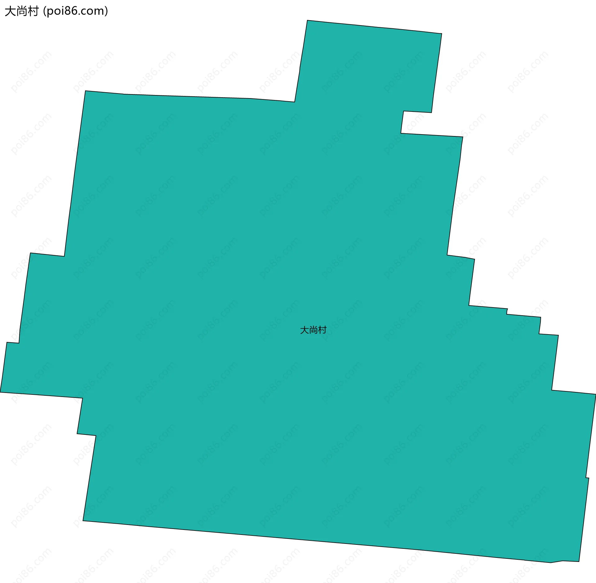 大尚村边界地图