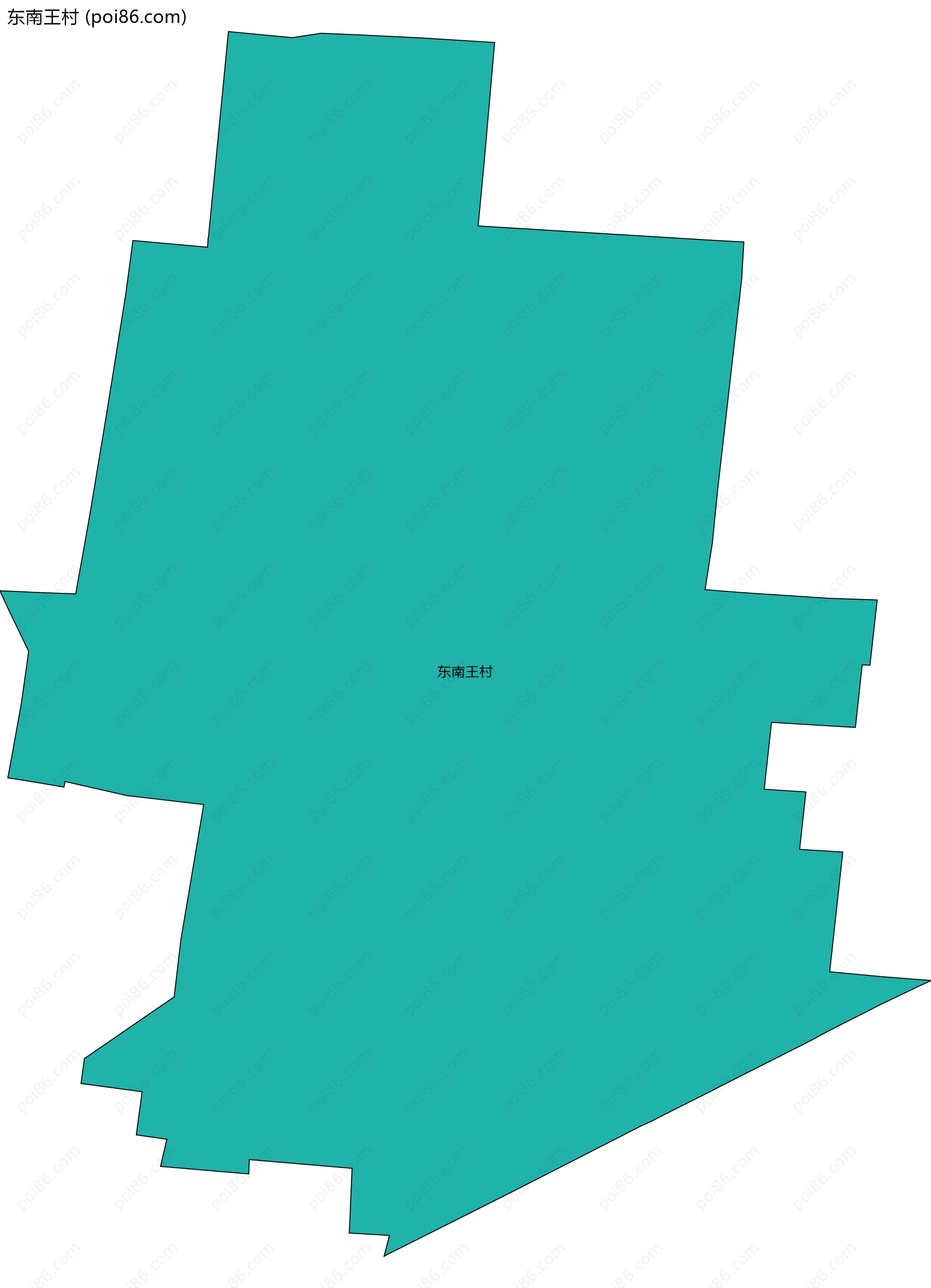 东南王村边界地图