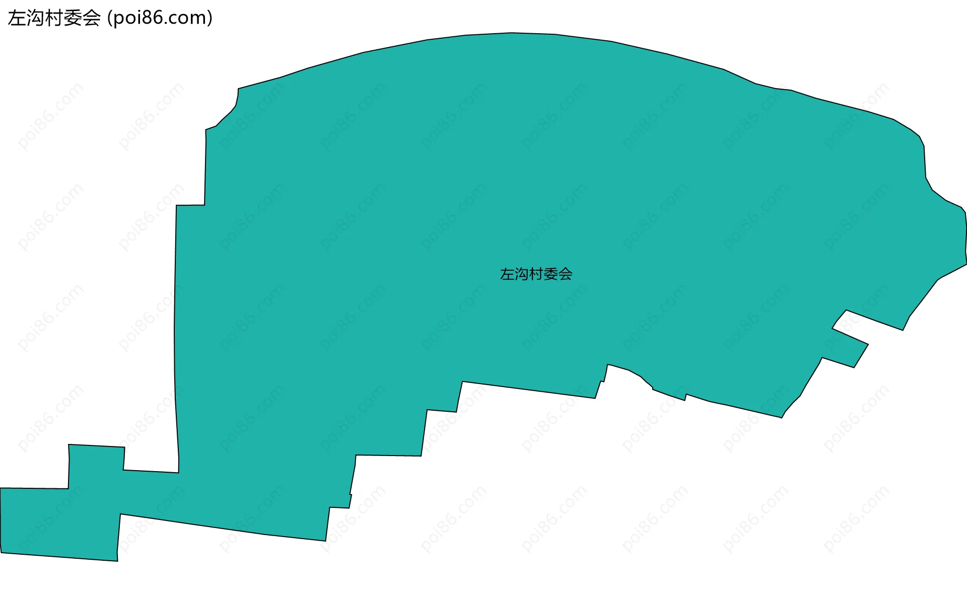 左沟村委会边界地图