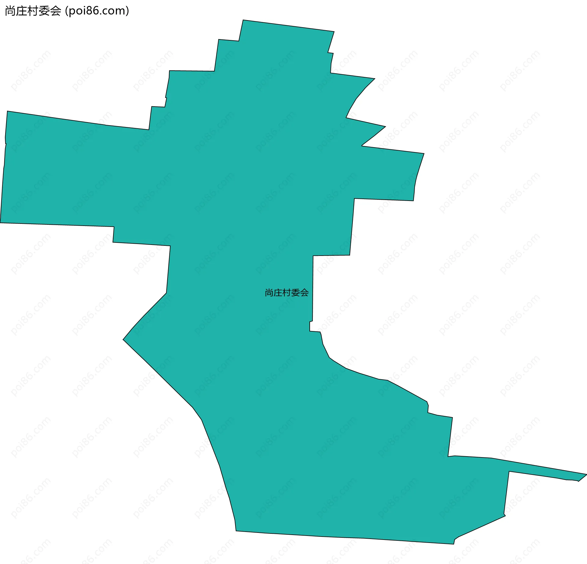尚庄村委会边界地图