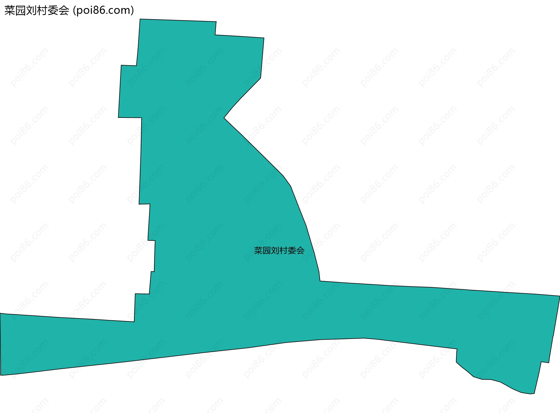 菜园刘村委会边界地图
