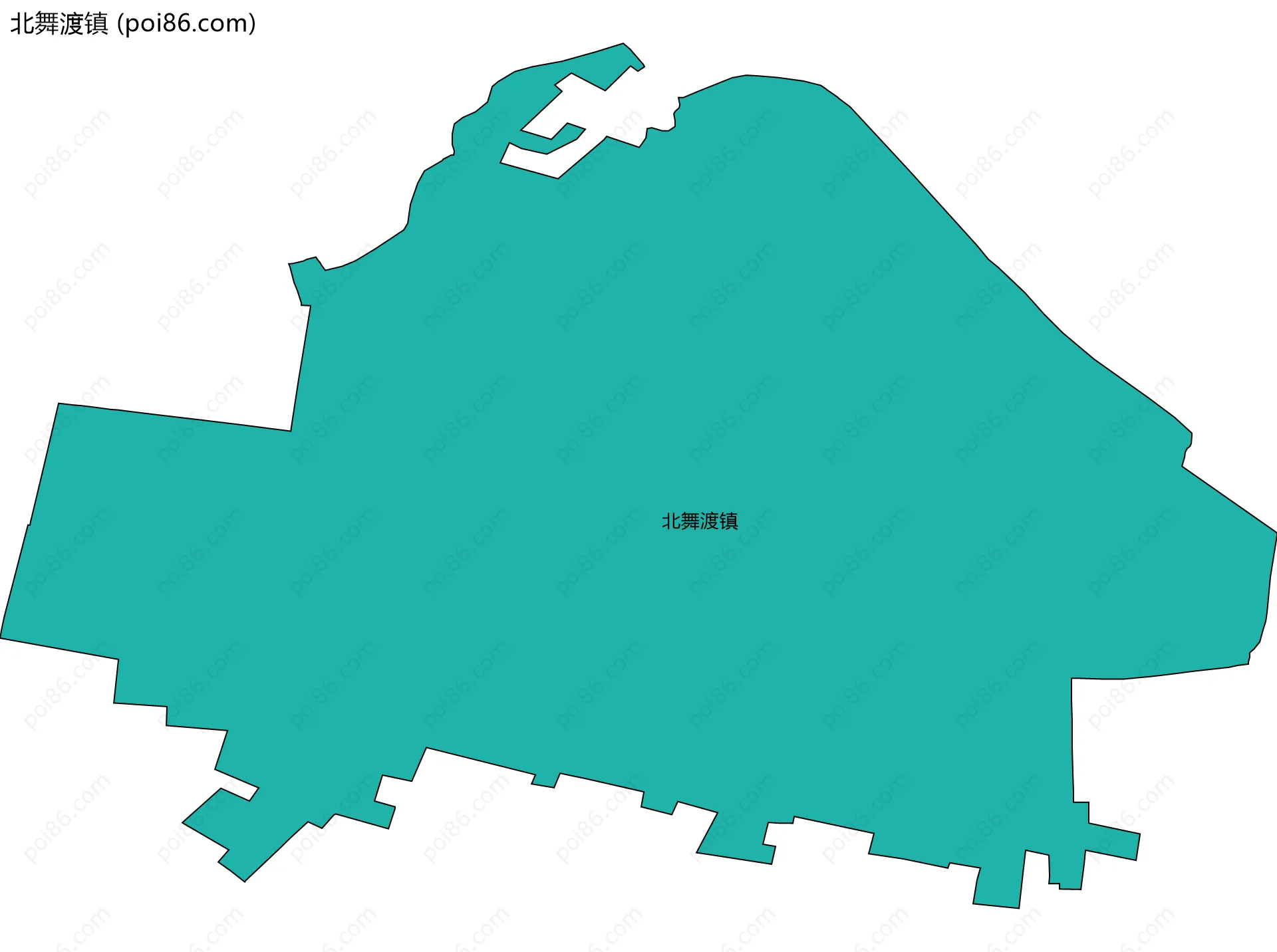 北舞渡镇边界地图