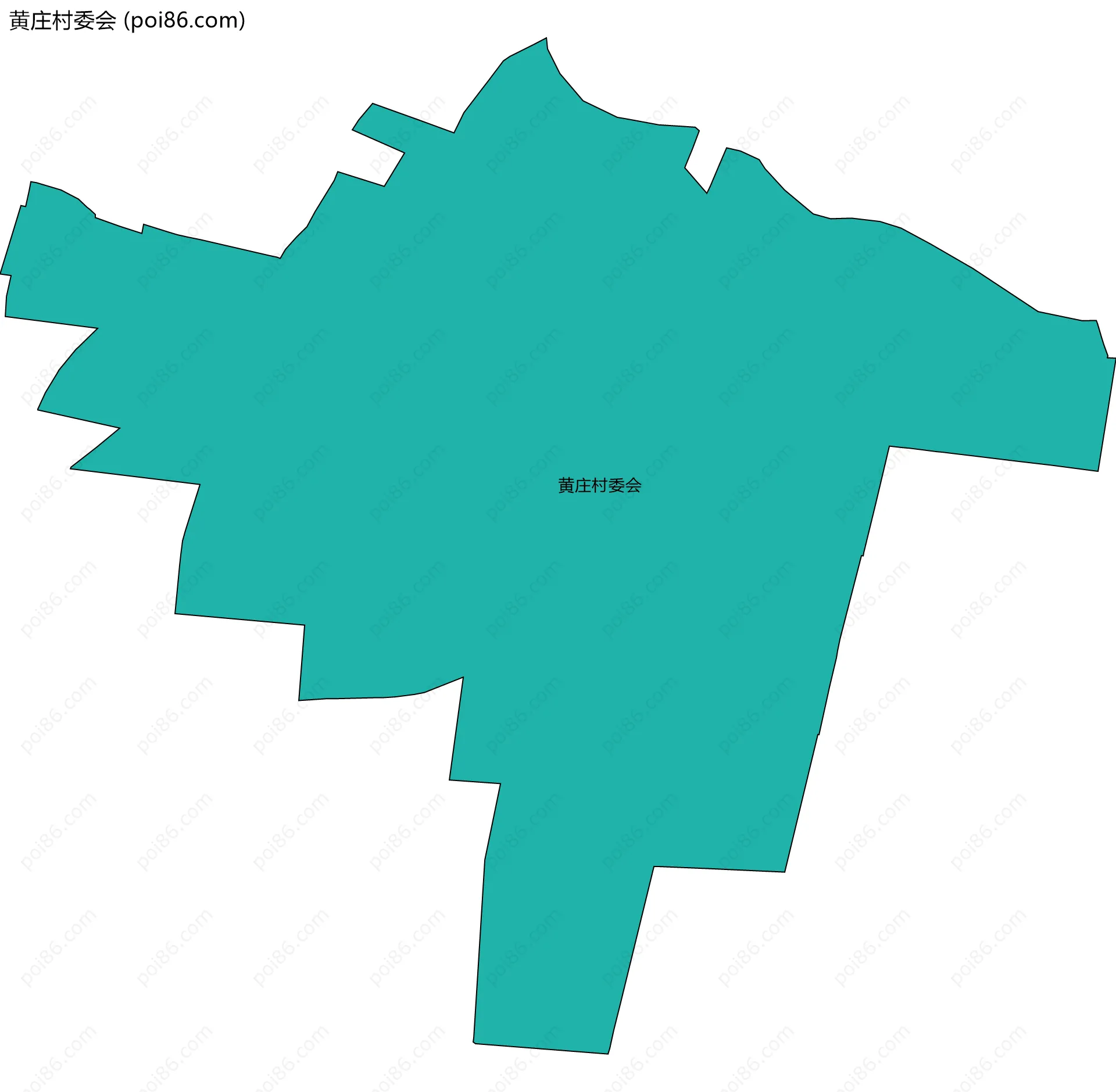 黄庄村委会边界地图