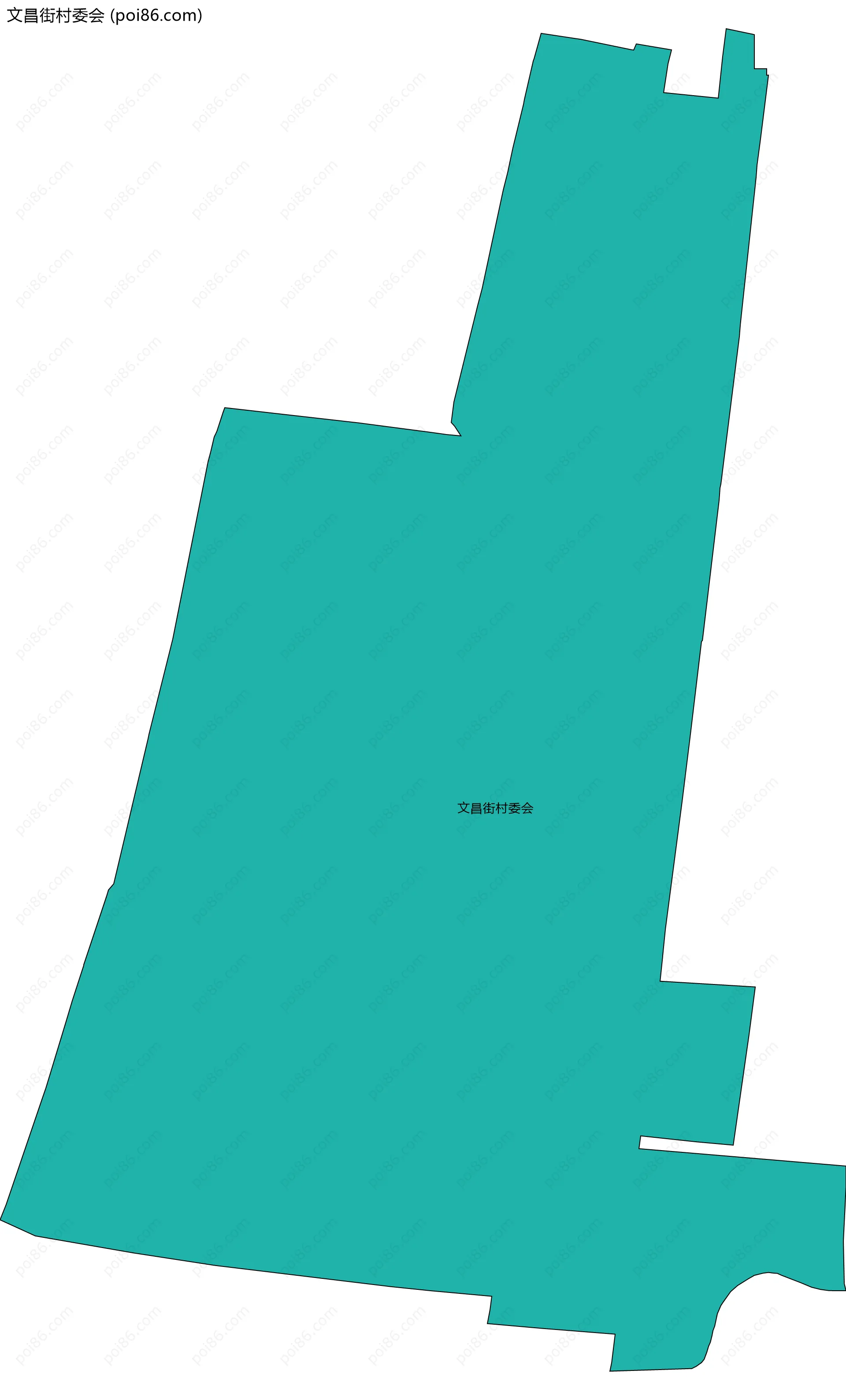 文昌街村委会边界地图